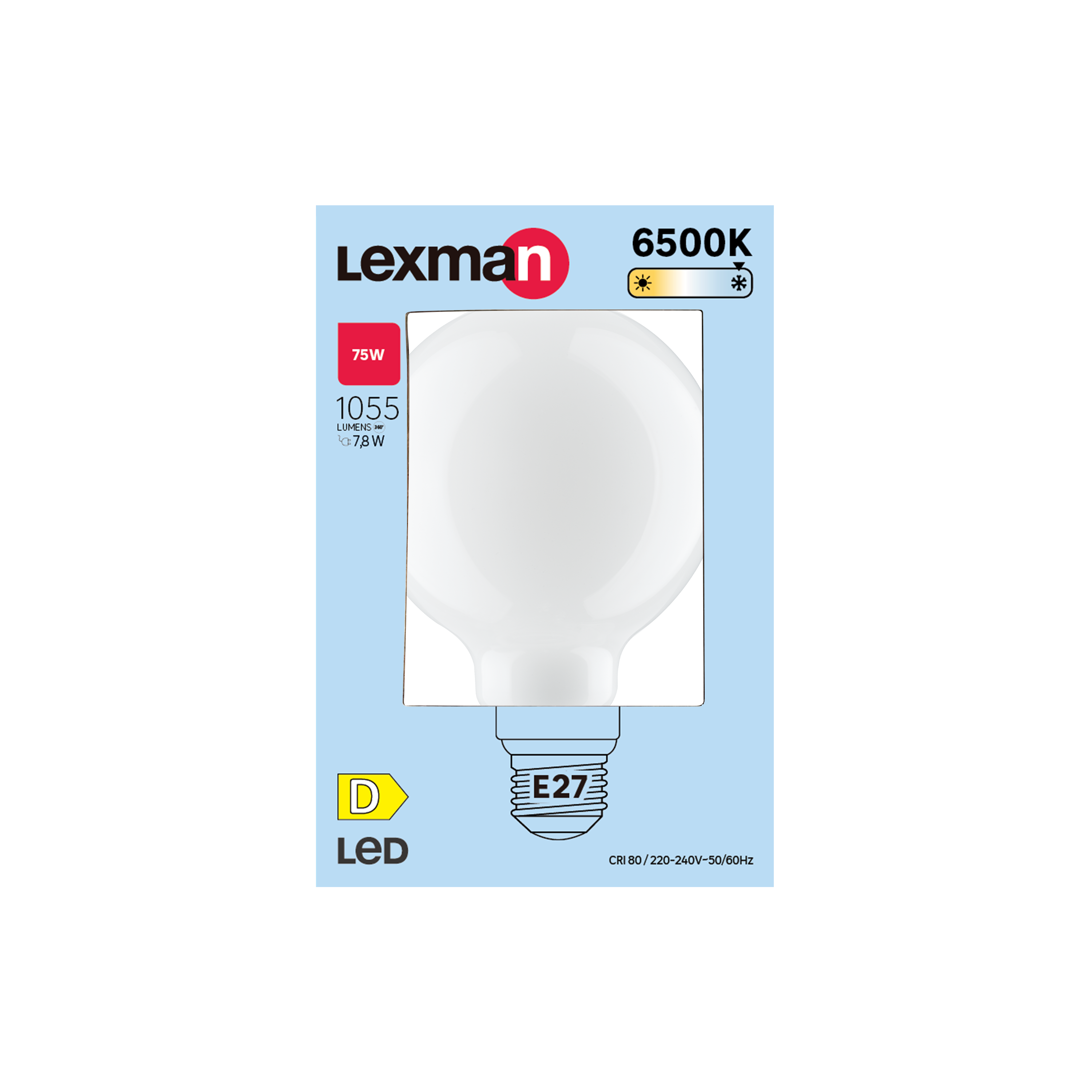 Lâmpada led filamento G95 E27 1055lm 6500K Lexman - 6