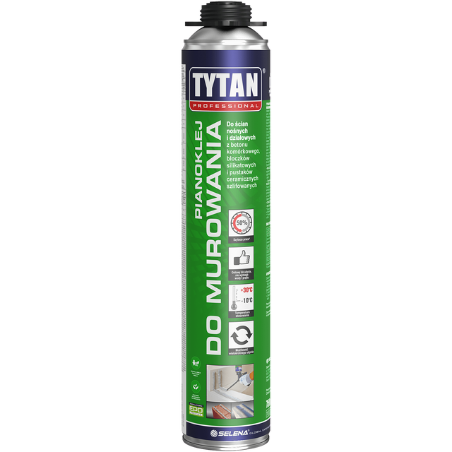 Pianoklej do murowania cienkowarstwowa 750 ml Tytan Professional