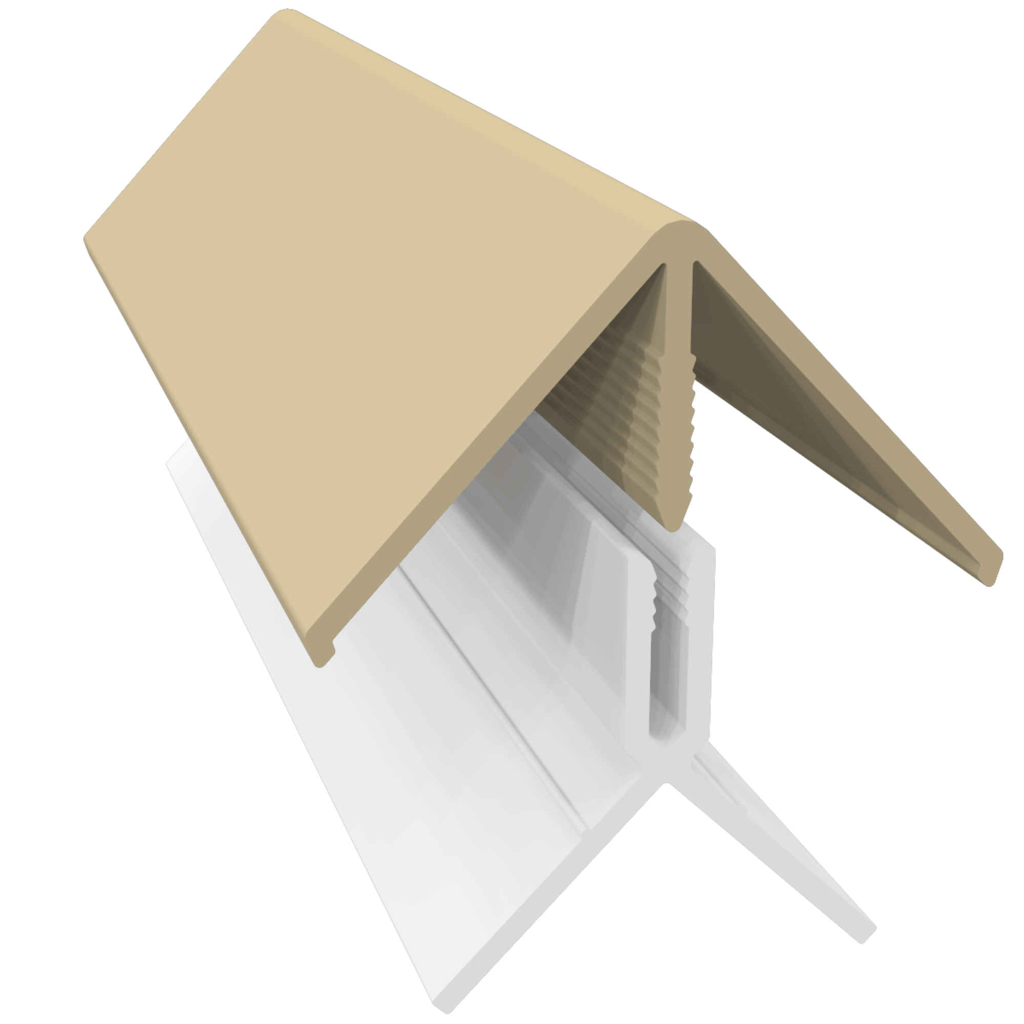 Esquinero exterior clipable faza design capuccino 3m