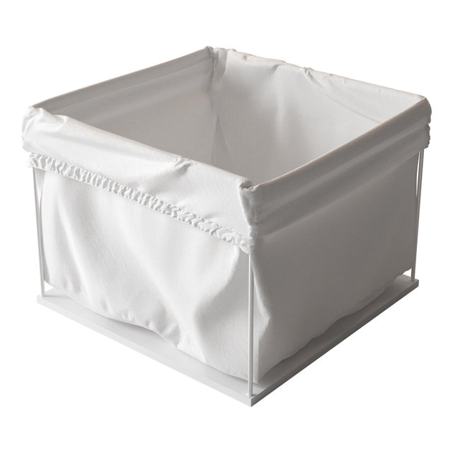 Cesta porta biancheria in cotone bianco SENSEA Jnka 120 l