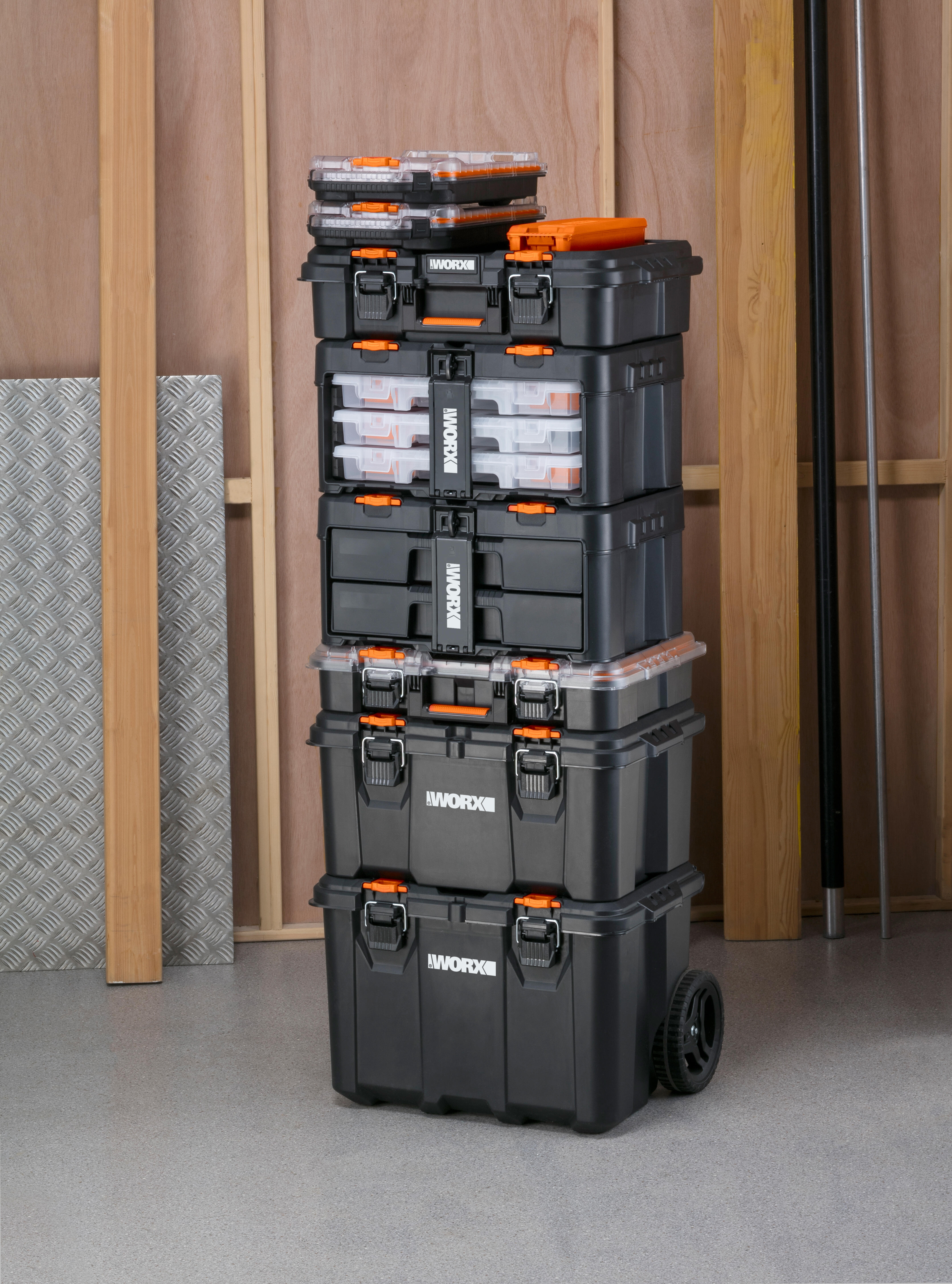 Organizador pequeño material WORX Stack And Roll - 4