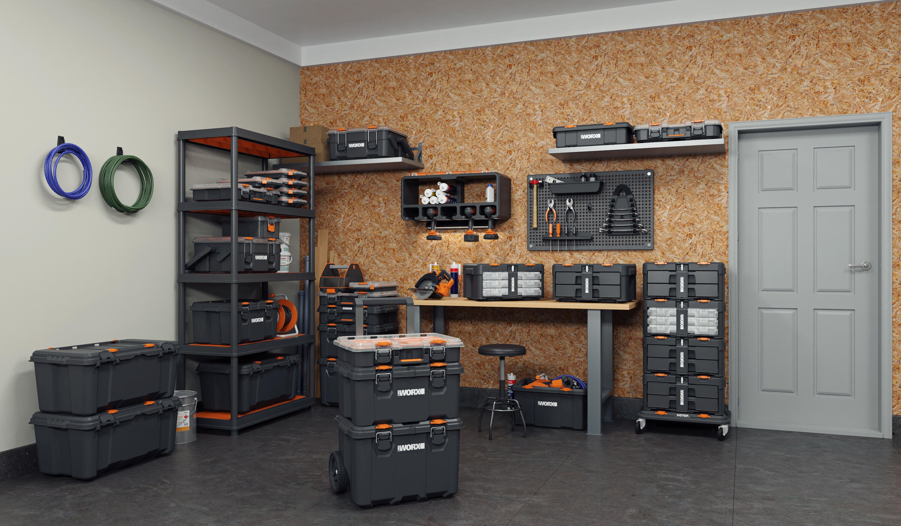 Organizador pequeño material WORX Stack And Roll - 3