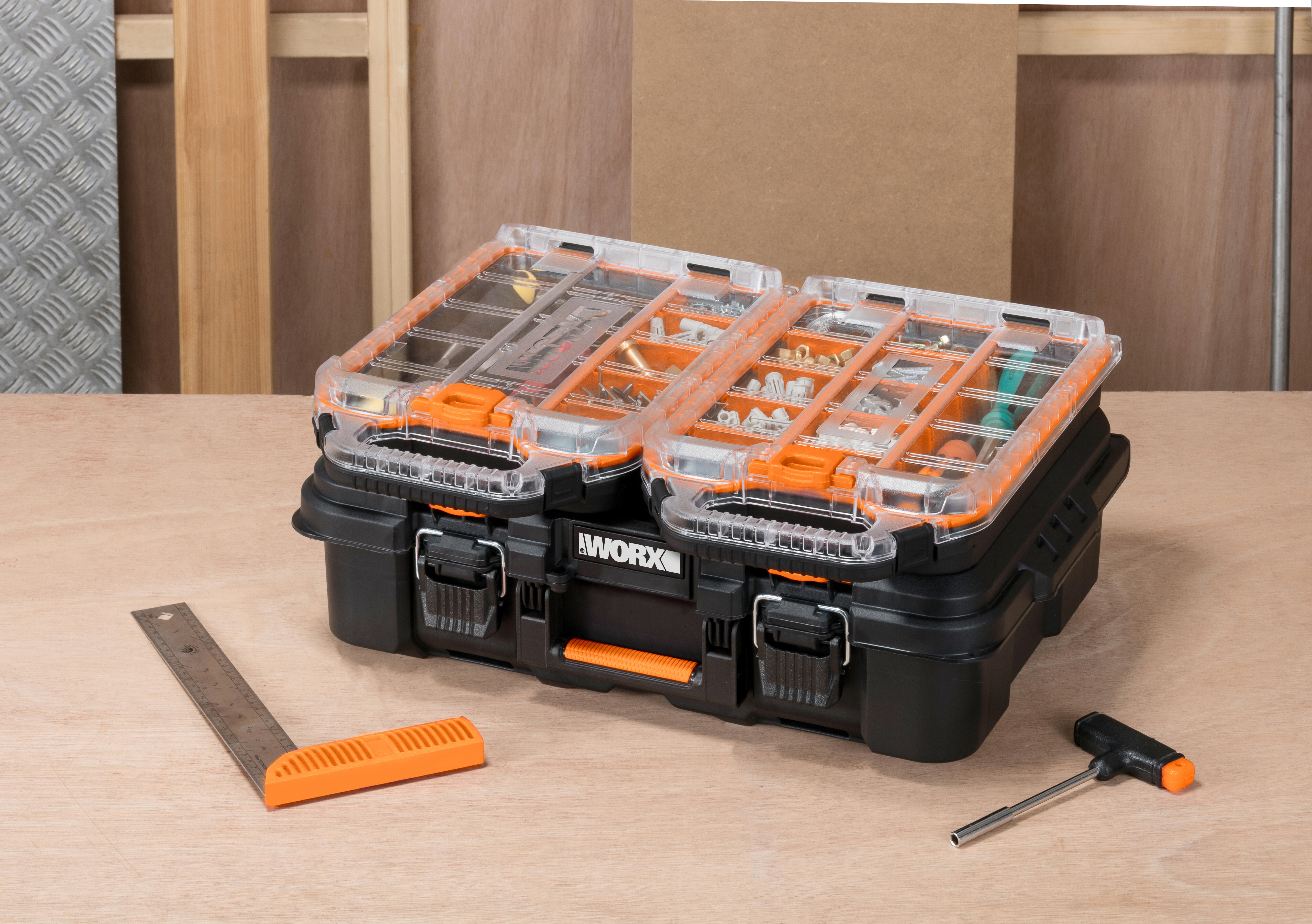 Organizador pequeño material WORX Stack And Roll - 2