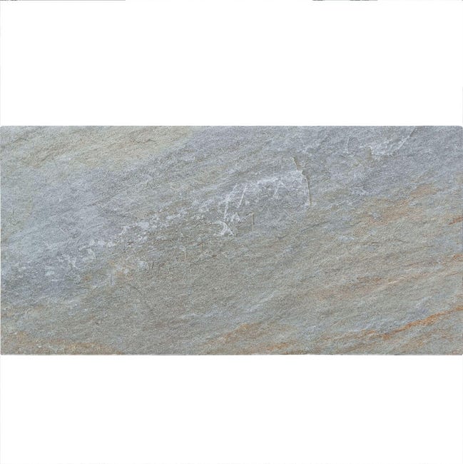 Leroymerlin Piastrella da pavimento esterno Silicia in gres porcellanato opaco grigio 50 x 25cm Sp. 9 mm traffico medio forte (pei 3/5) R11
