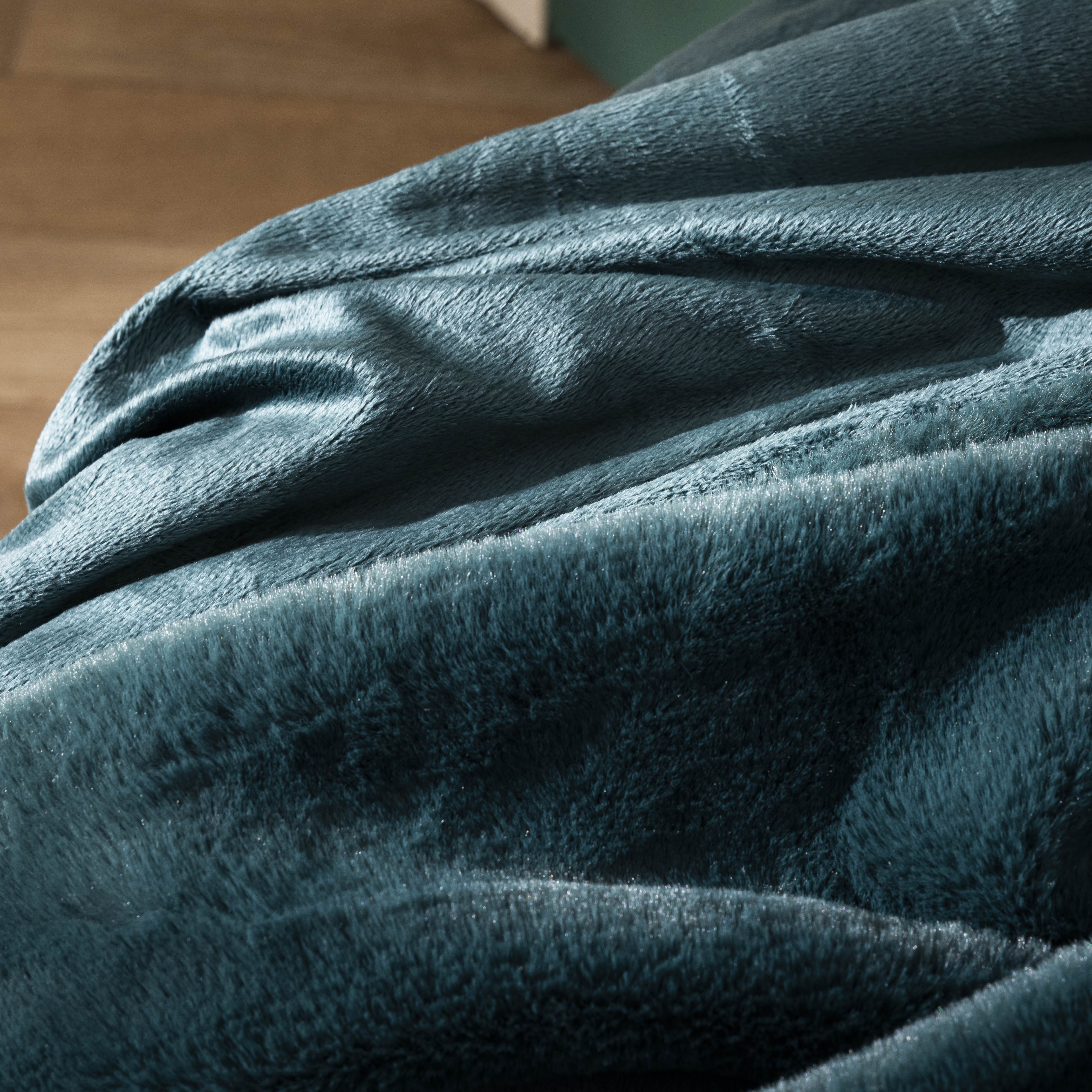 Plaid Enalie, emeraude l.130 x L.180 cm INSPIRE - 5