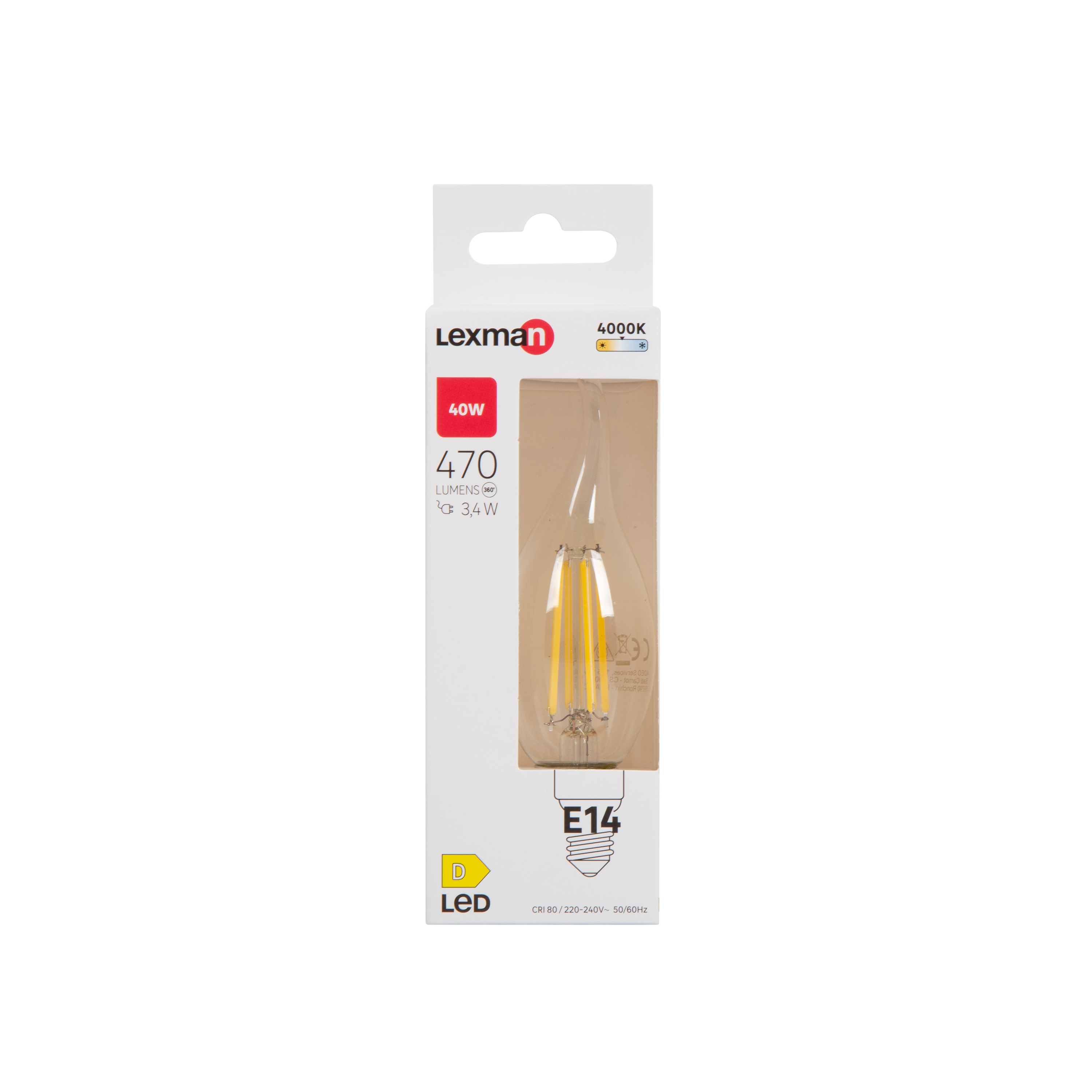 Żarówka LED E14 3,4 W 470 lm Neutralna biel Lexman - 7