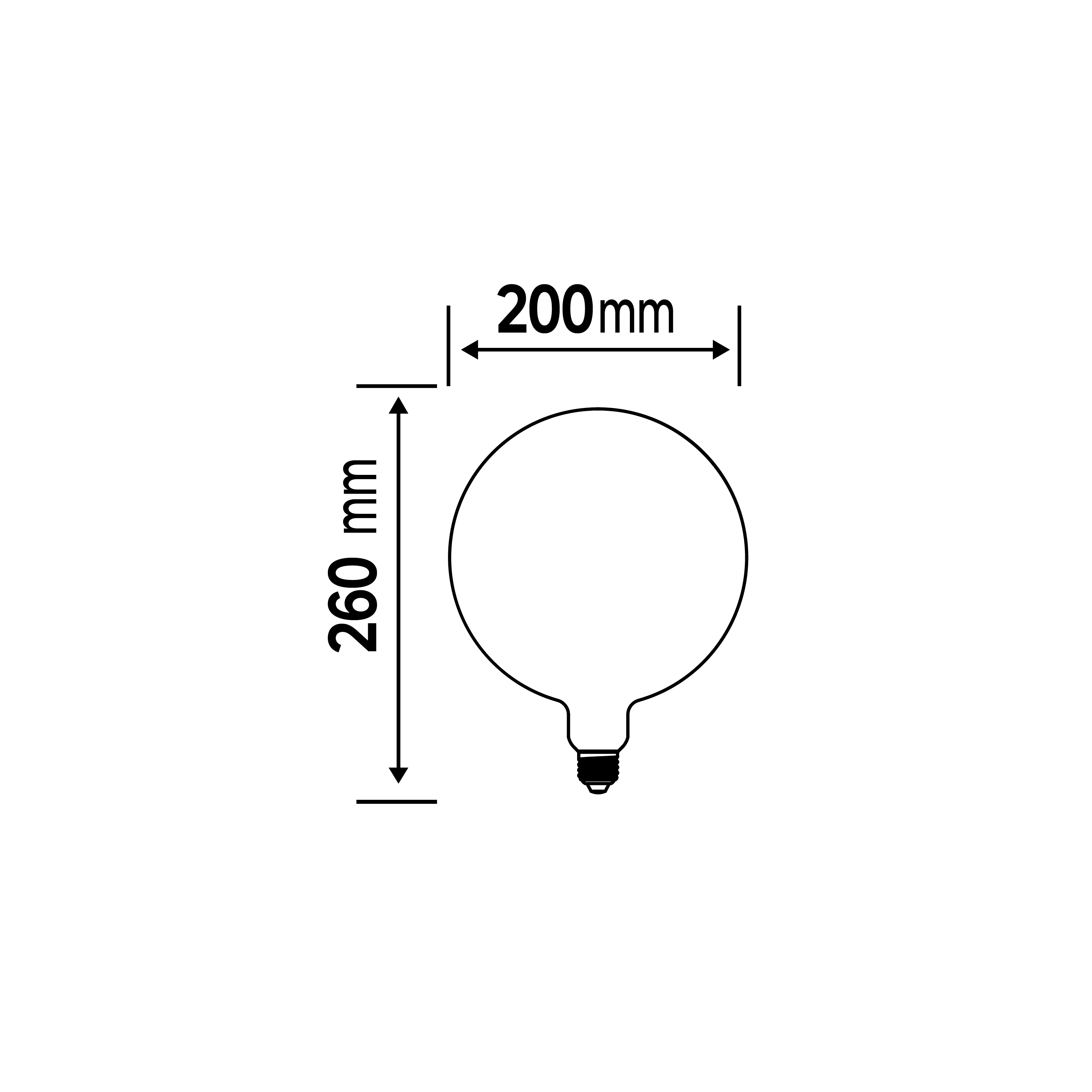 Lâmpada led filamentos G200 806lm 2700k branco Lexman - 7