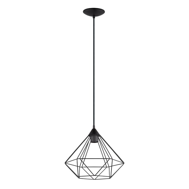 Suspensão Graha D32.5cm E27 preto Inspire