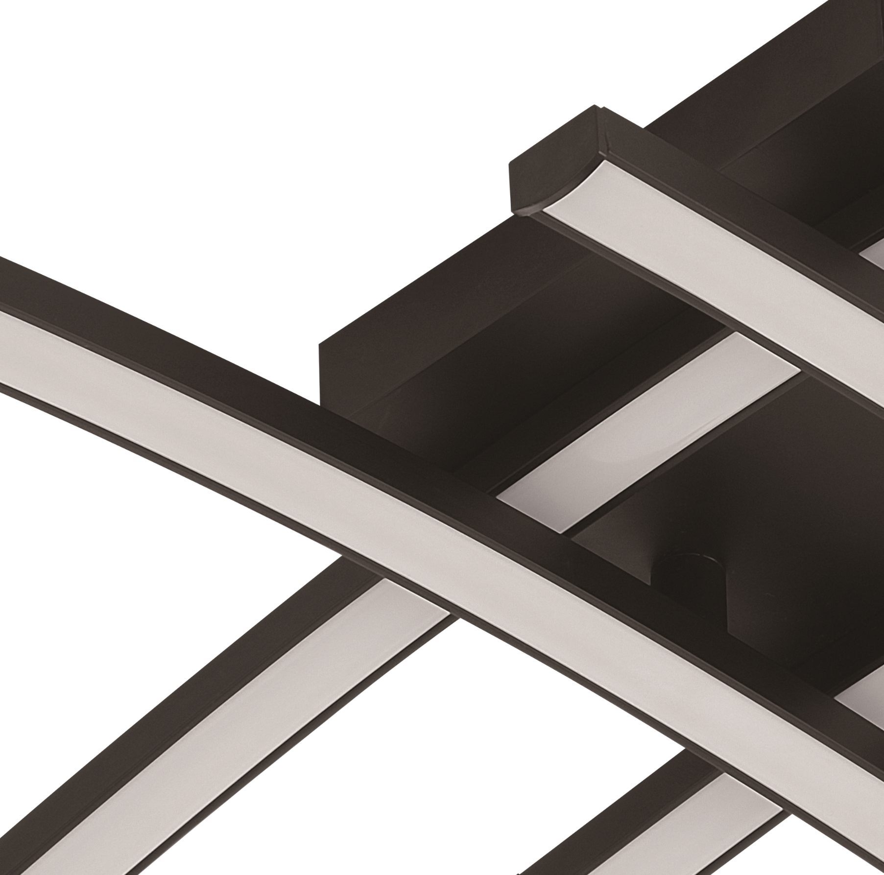 Plafonnier LED, aluminium noir, INSPIRE, Beryl, D.45 cm - 2