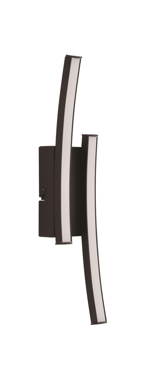 Applique LED moderno Beryl nero IP20, luce bianco naturale 1050 lumen, INSPIRE