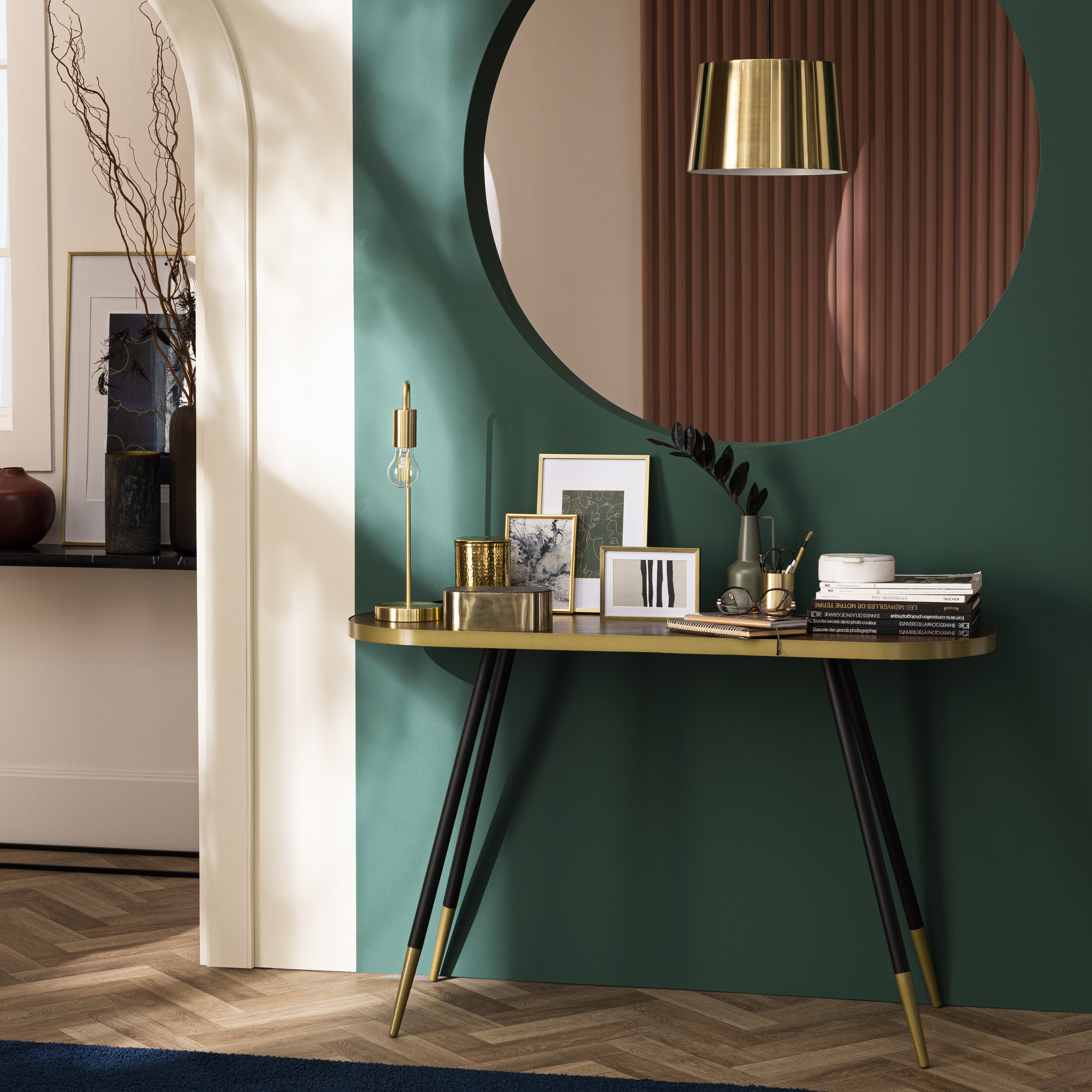 Cadre Lila, H.18 x l.13 cm doré, INSPIRE - 5