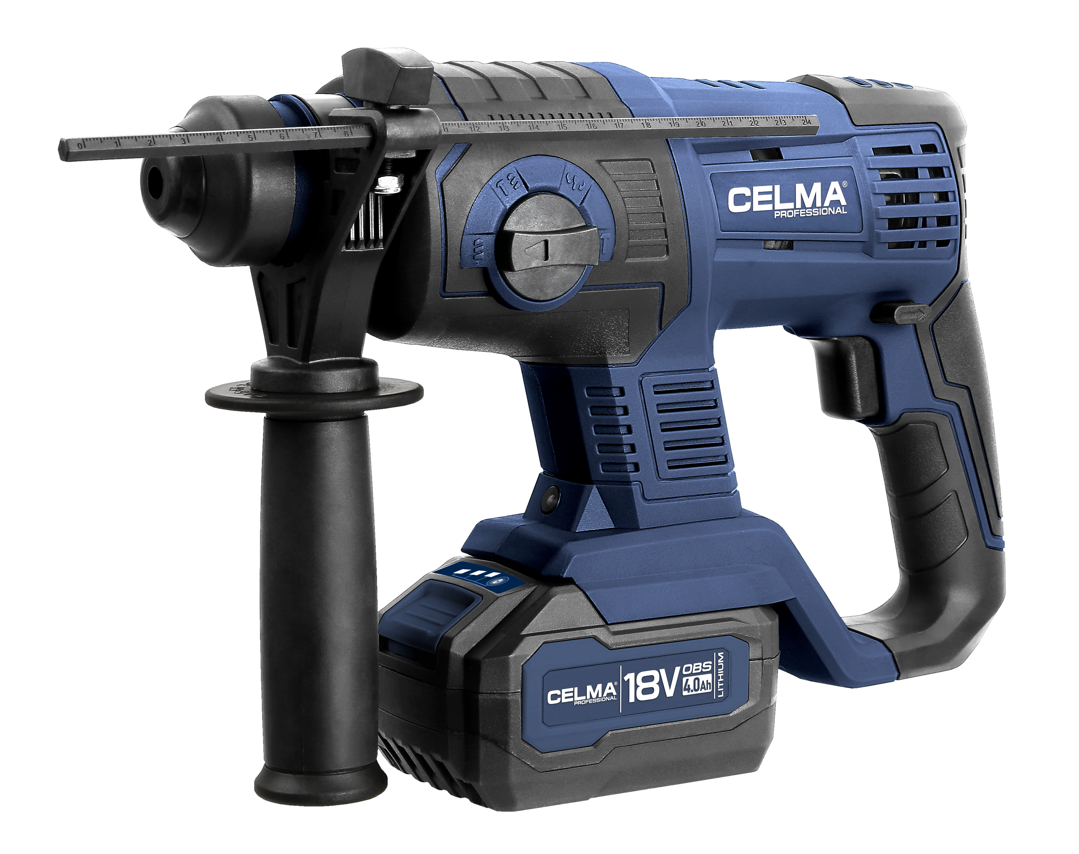 Młot udarowo-obrotowy CELMA Professional PRWg 2-20OBS 18V 1x4Ah SDS Plus 2J 20mm