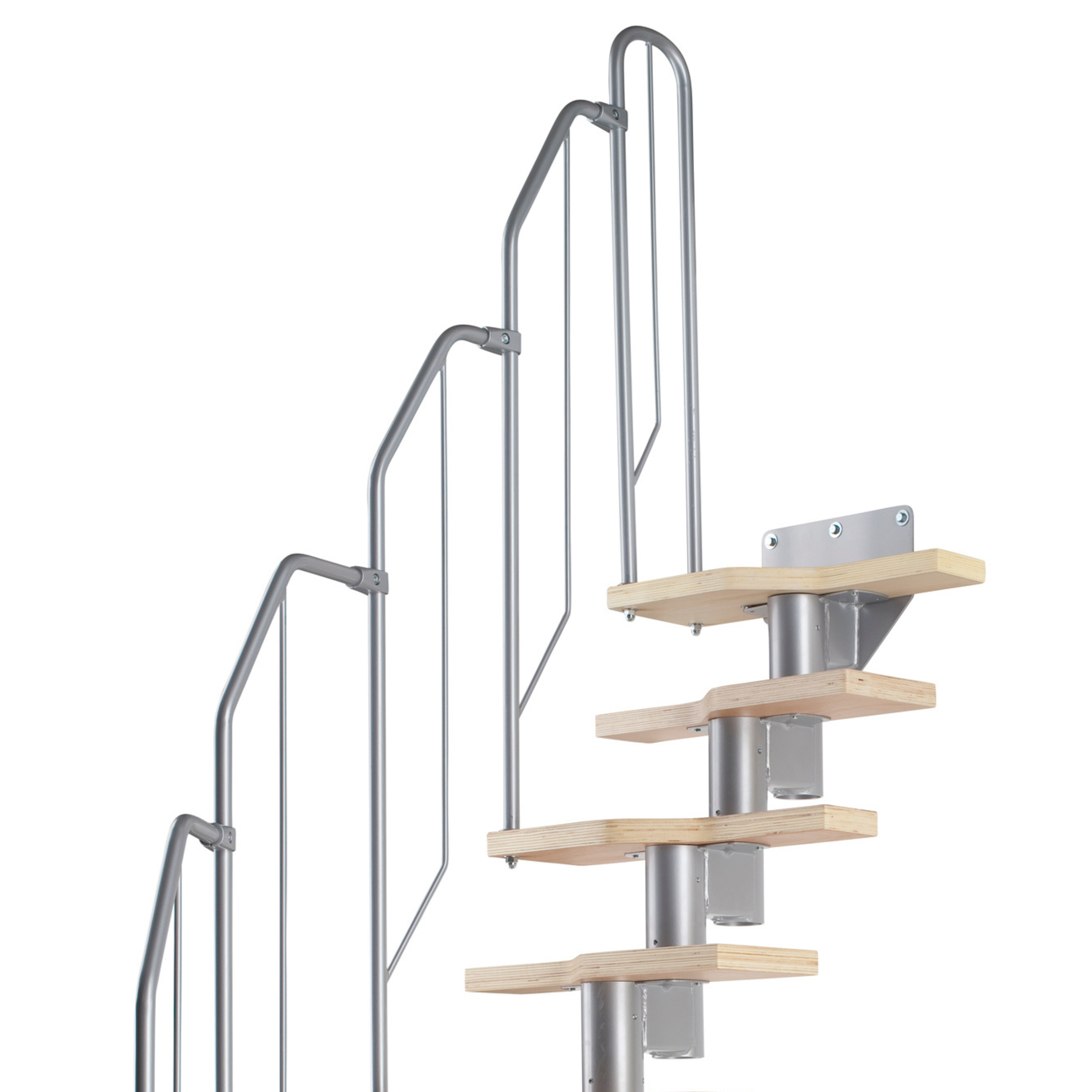 Schody modułowe srebrne Athena Buk fornir 11 stopni Dolle - 6