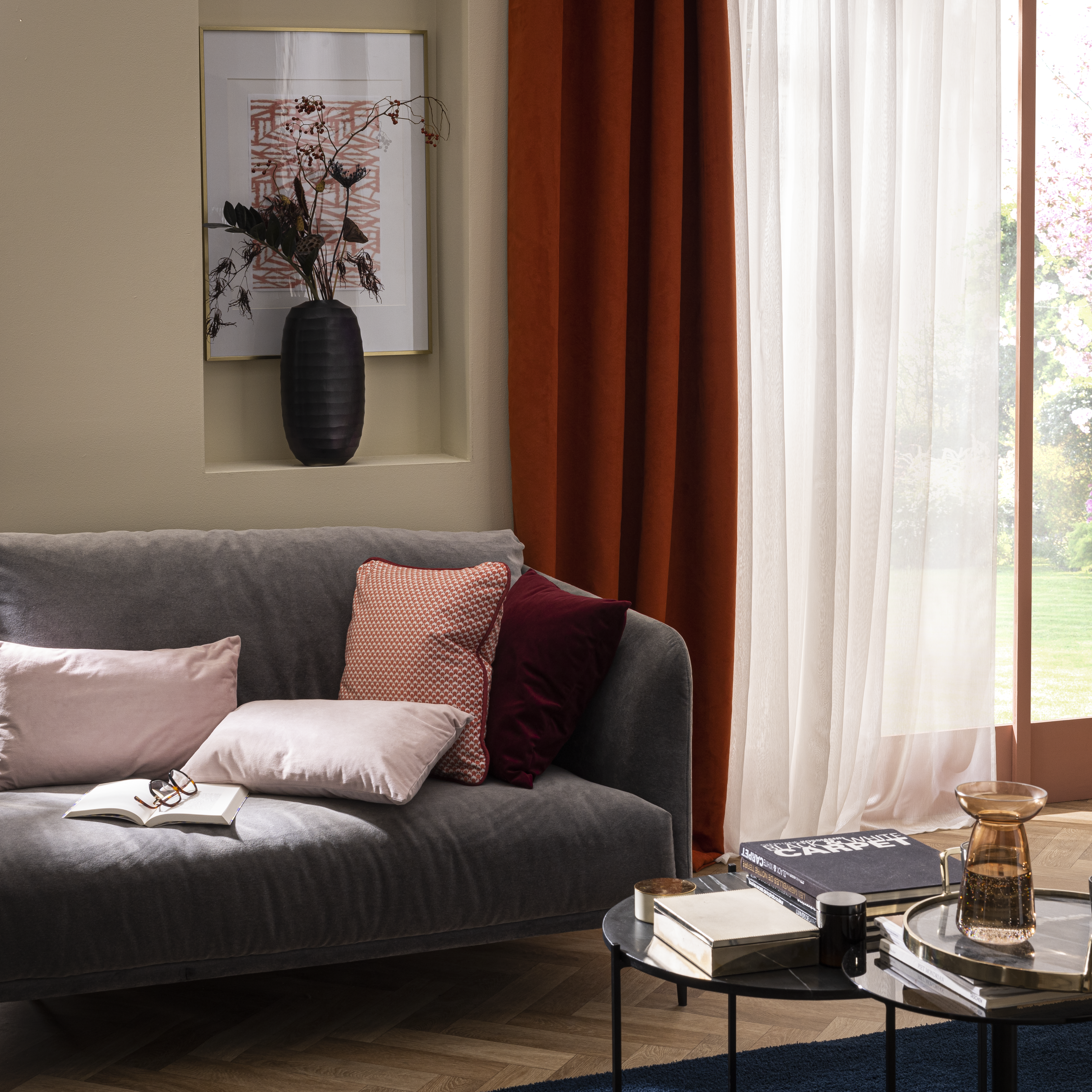 Poduszka welurowa Dubbo różowa 50 x 30 cm Inspire - 13