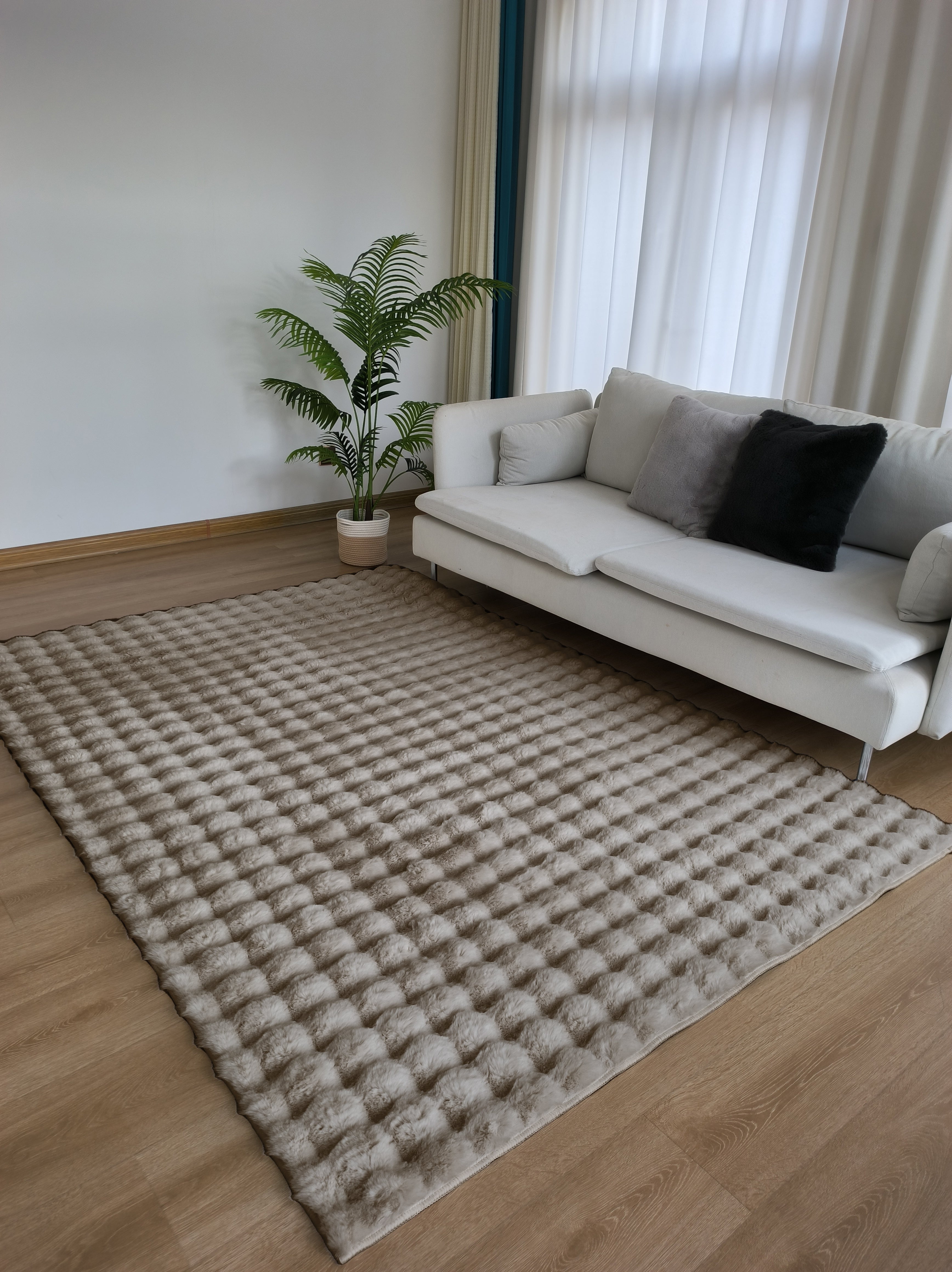 Tappeto Lop taupe, L 120 x L 60 cm - 2