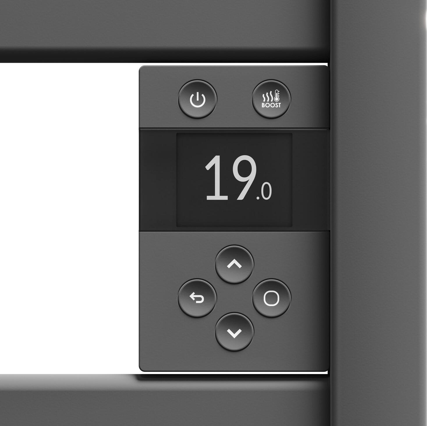 Sèche-serviettes électrique connecté Kelud Slim Ventilo SAUTER 1500W anthracite - 3