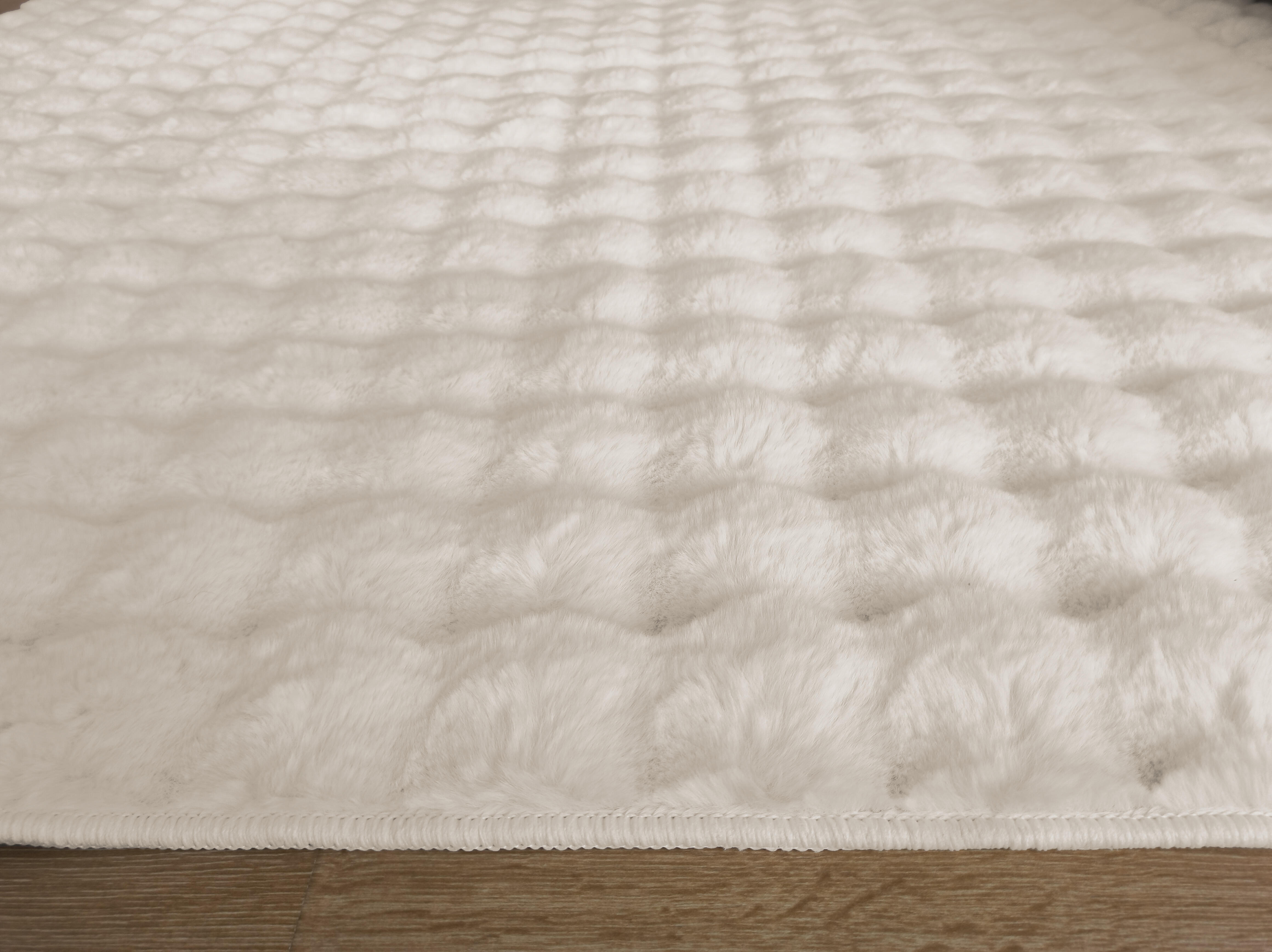 Tappeto Lop crema, L 160 x L 120 cm - 4