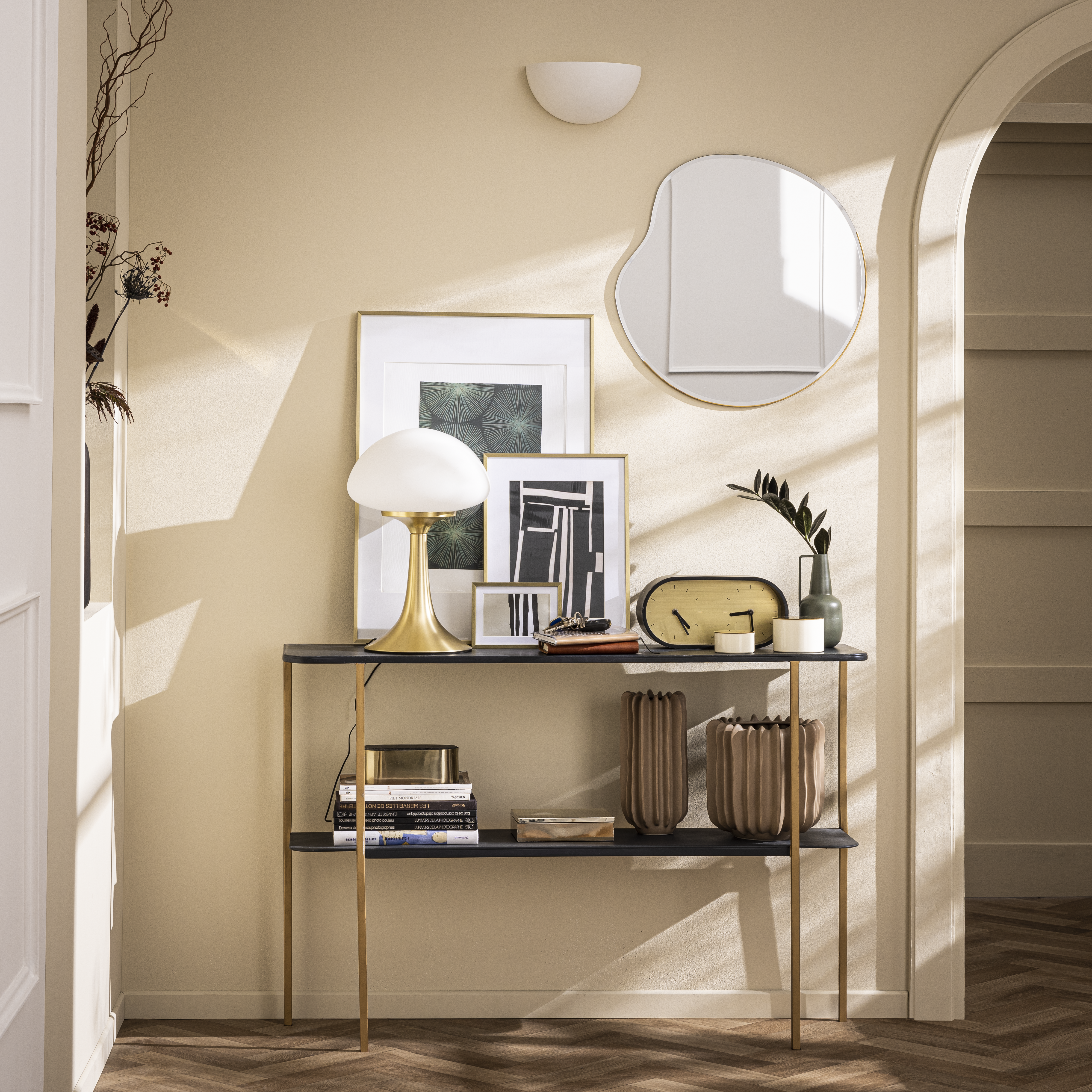 Cadre Glam, 40 x 50 cm, métal doré, INSPIRE - 5