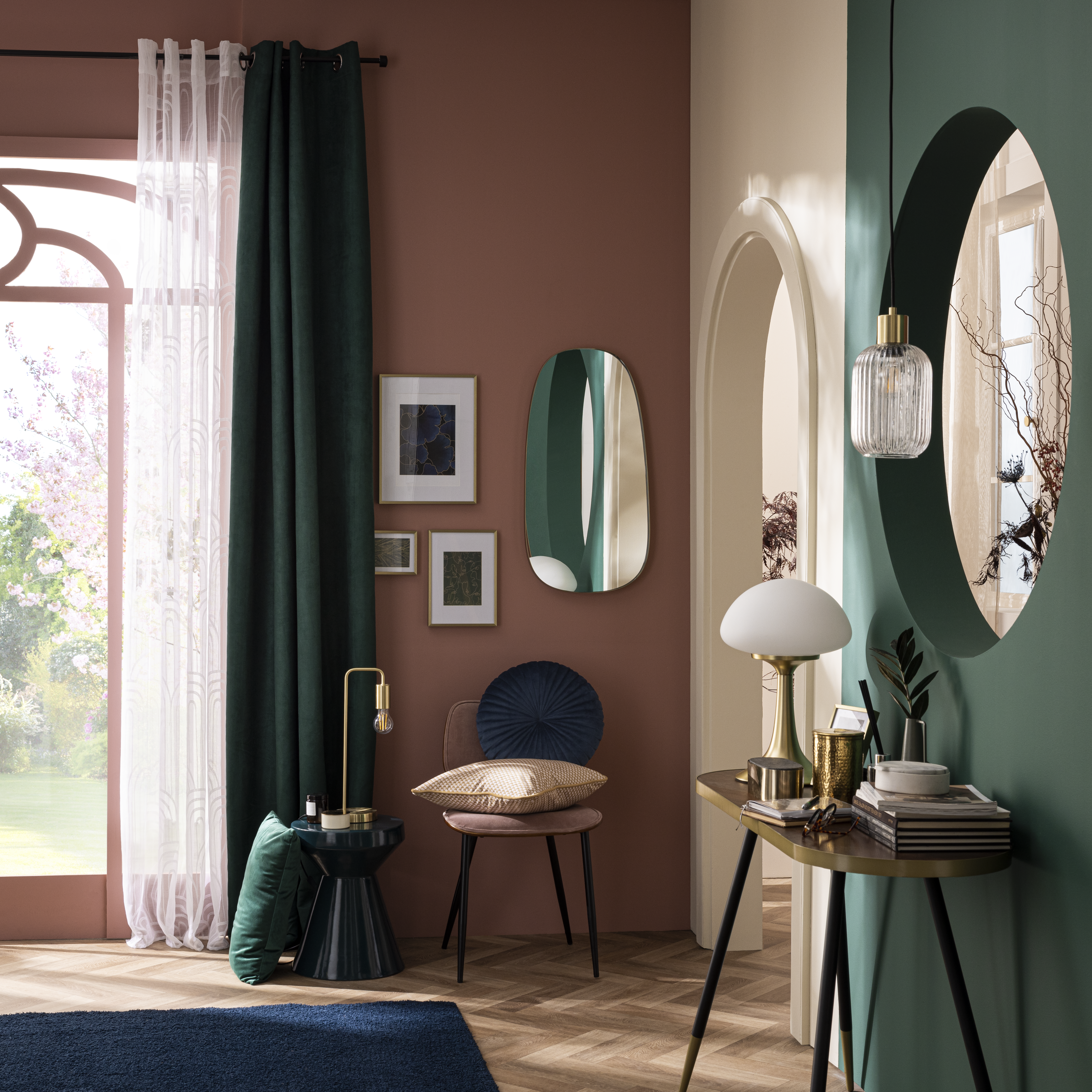 Lampa wisząca Dipsy szkło E27 szer. 14 cm Inspire - 10