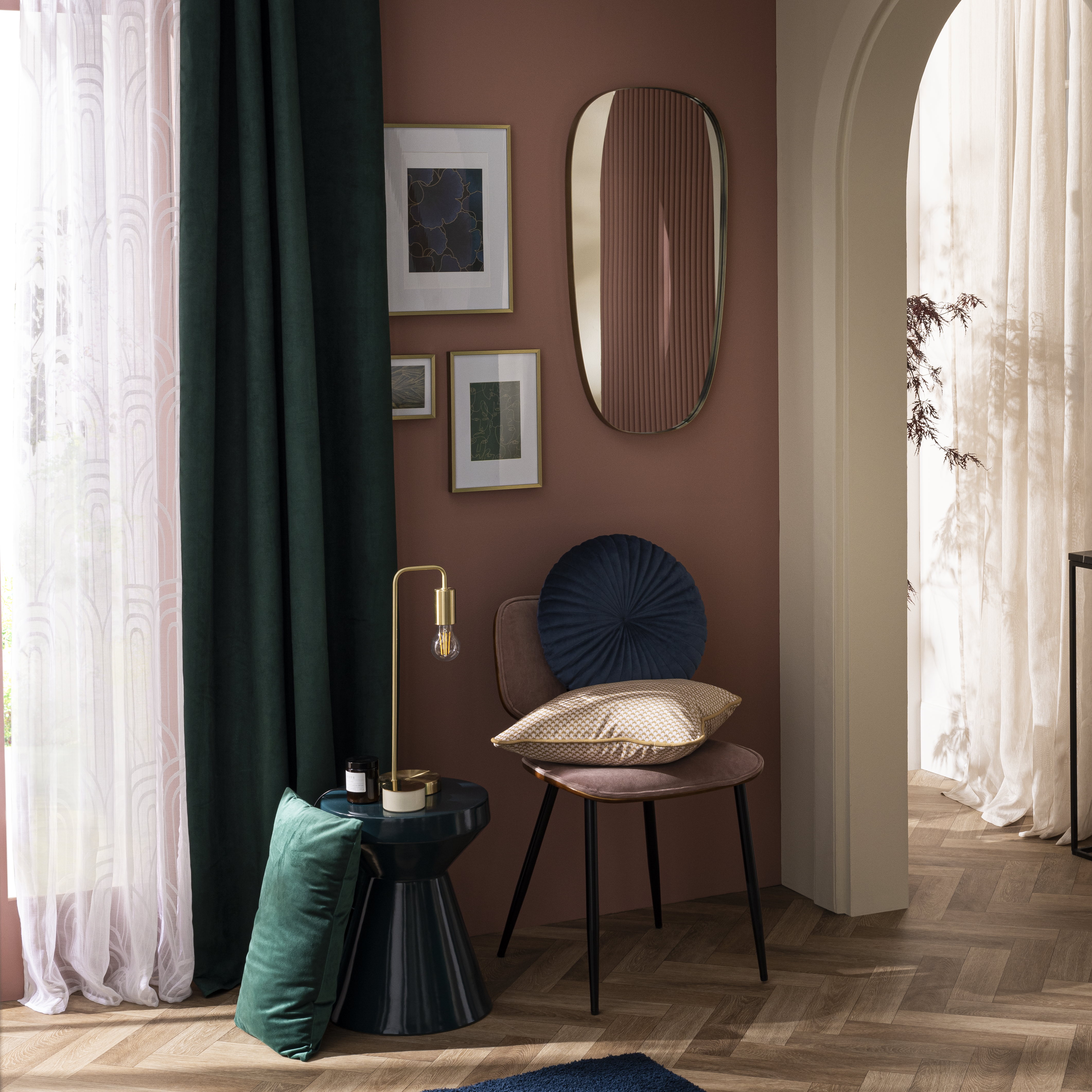 Cadre Glam, 40 x 50 cm, métal doré, INSPIRE - 4