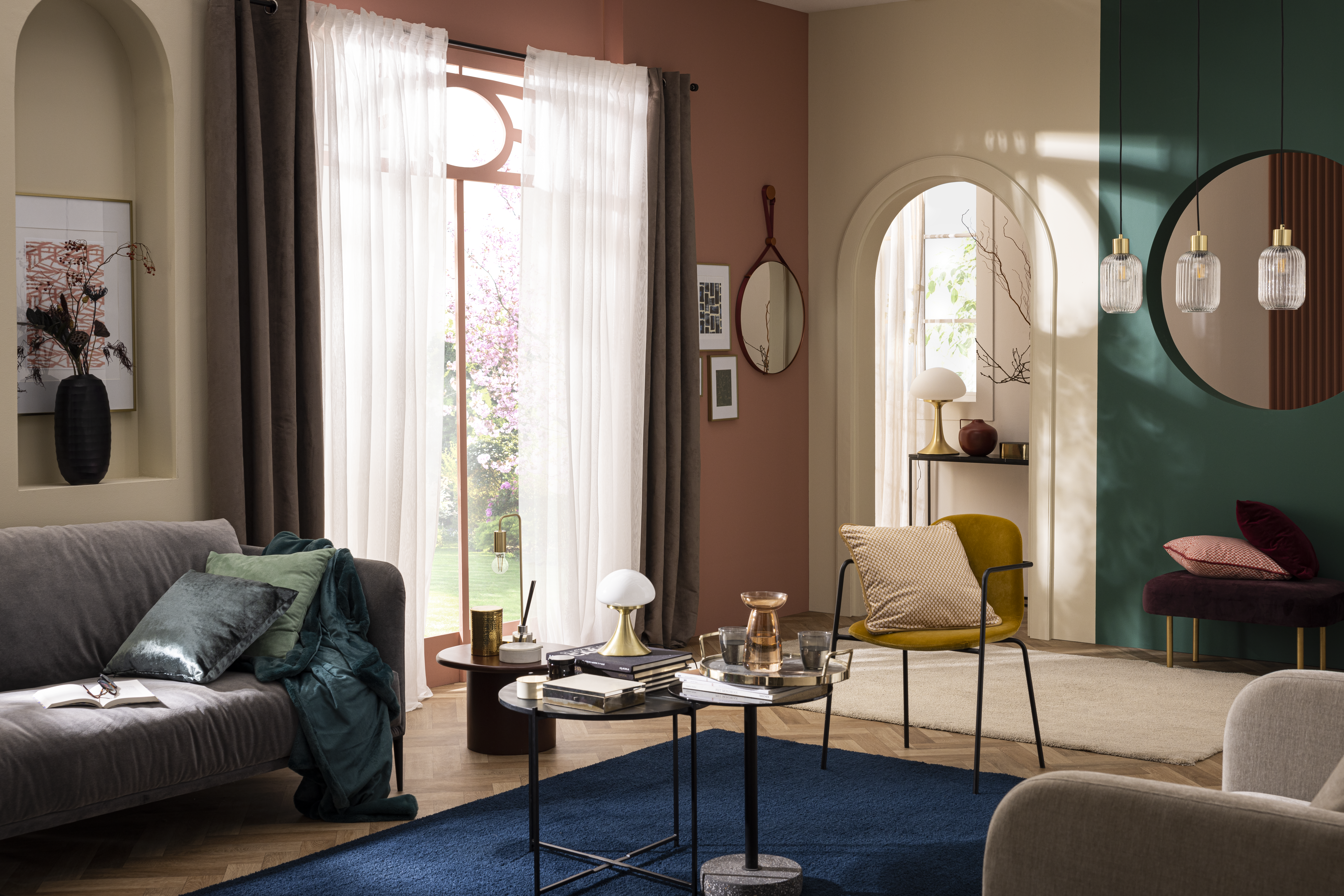 Lampa wisząca Dipsy szkło 3 x E27 Inspire - 2