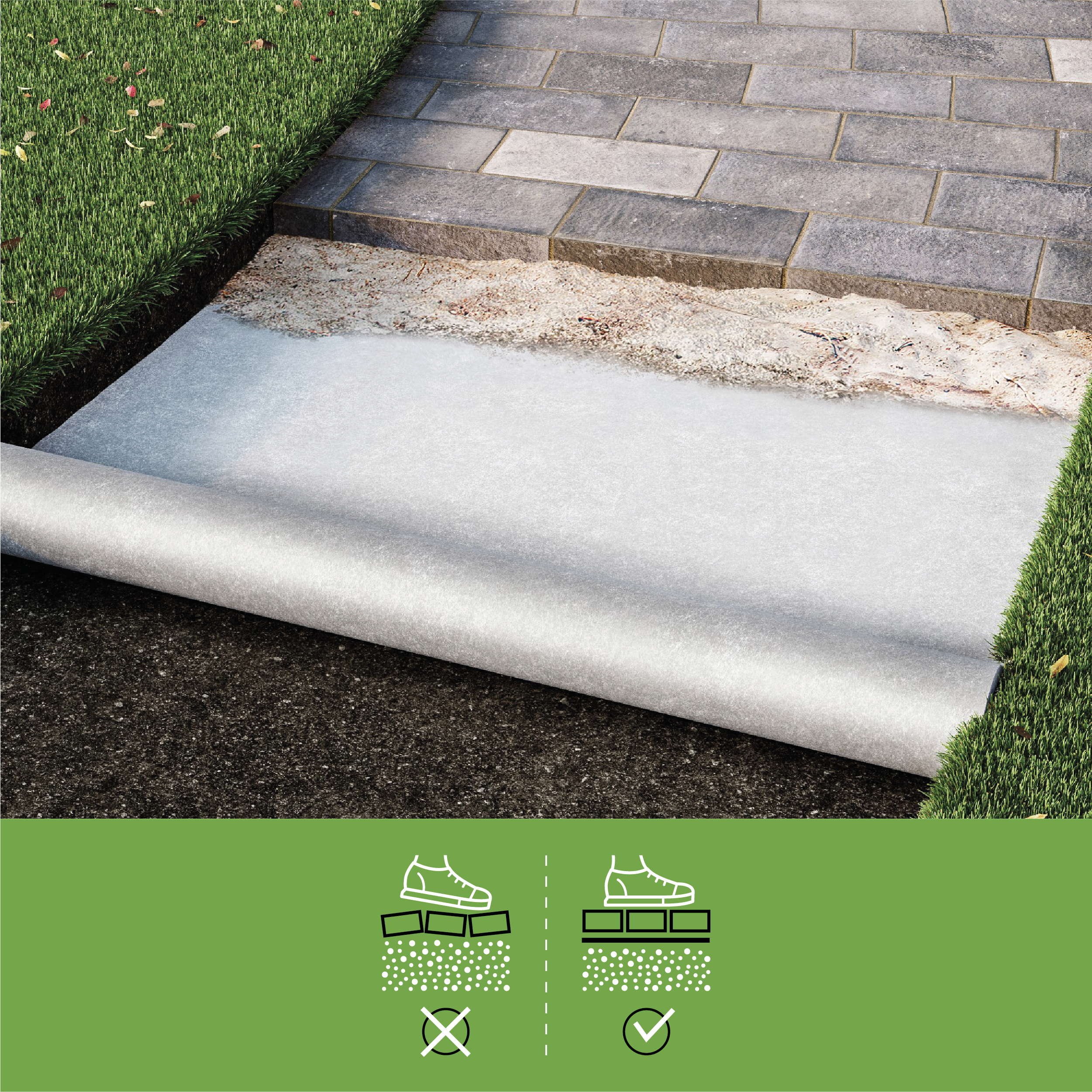 Géotextile AXTON blanc 100g/m², 2x10m - 4