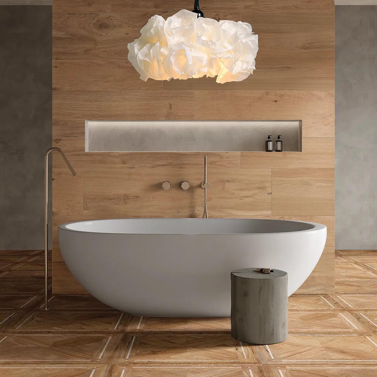 Piastrella da pavimento e rivestimento interno ed esterno in gres porcellanato 30 x 120 cm rettificato smaltato ambra opaco Briccole R10 traffico intenso (pei 4/5) Sp. 9.5 mm 1.44 mq - 3