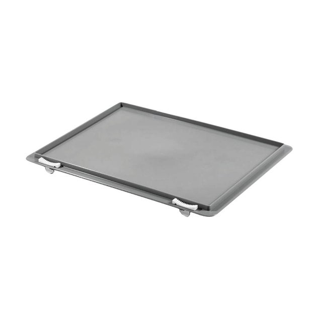 Coperchio per contenitore Europa L 40 x P 30 x H 2 grigio/argento