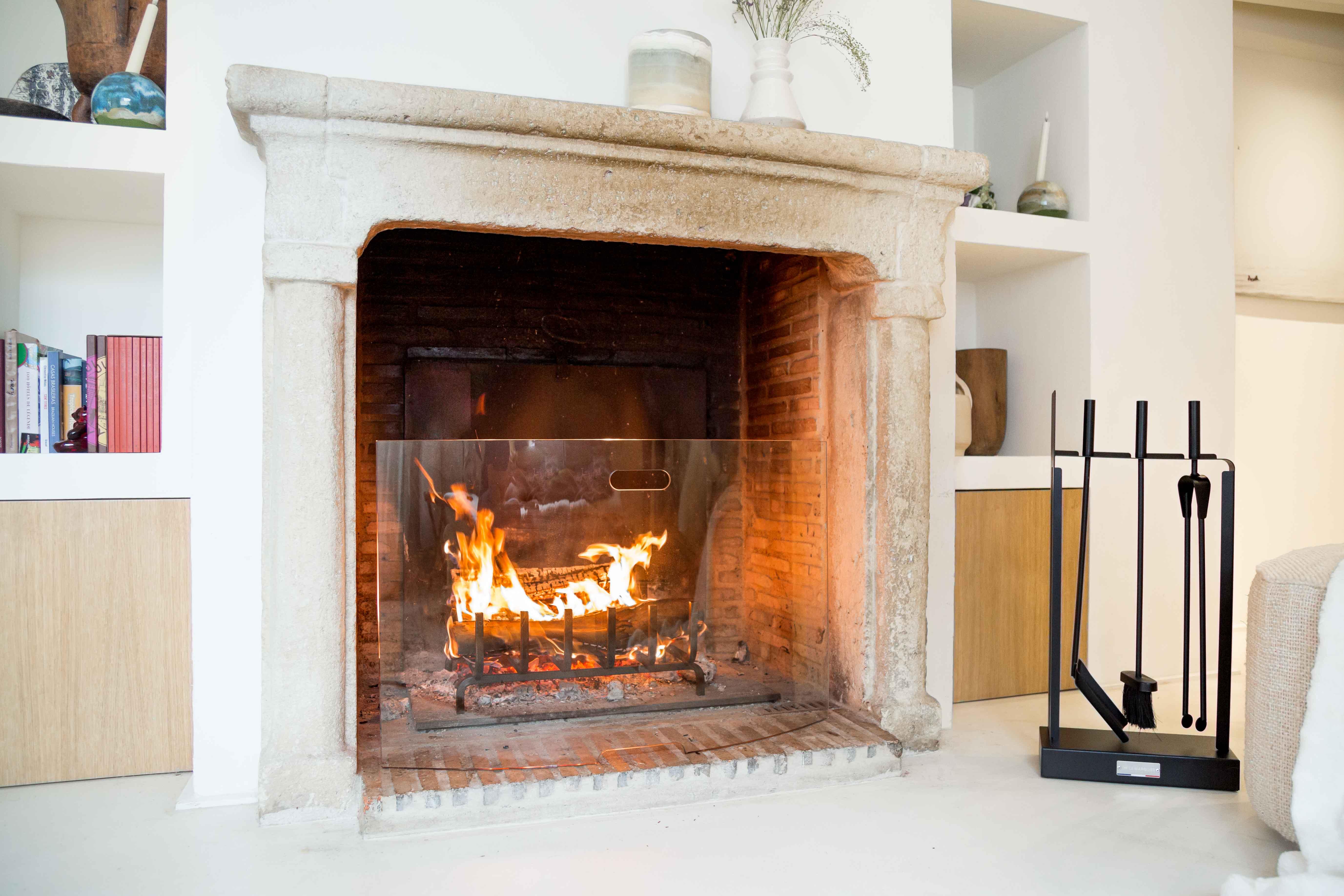 Pare-feu pour cheminée LE MARQUIER Ongui verre - 3