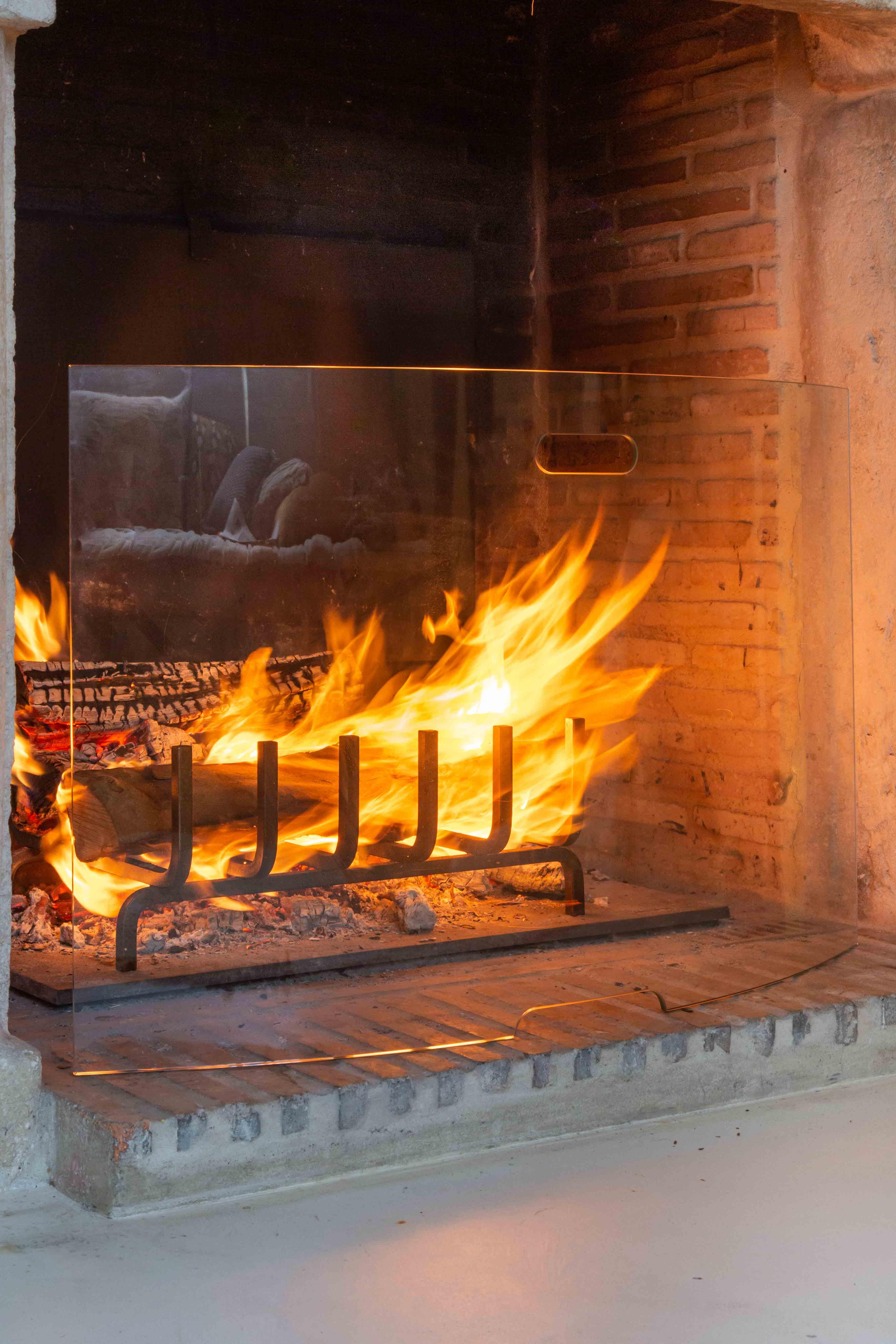 Pare-feu pour cheminée LE MARQUIER Ongui verre - 2