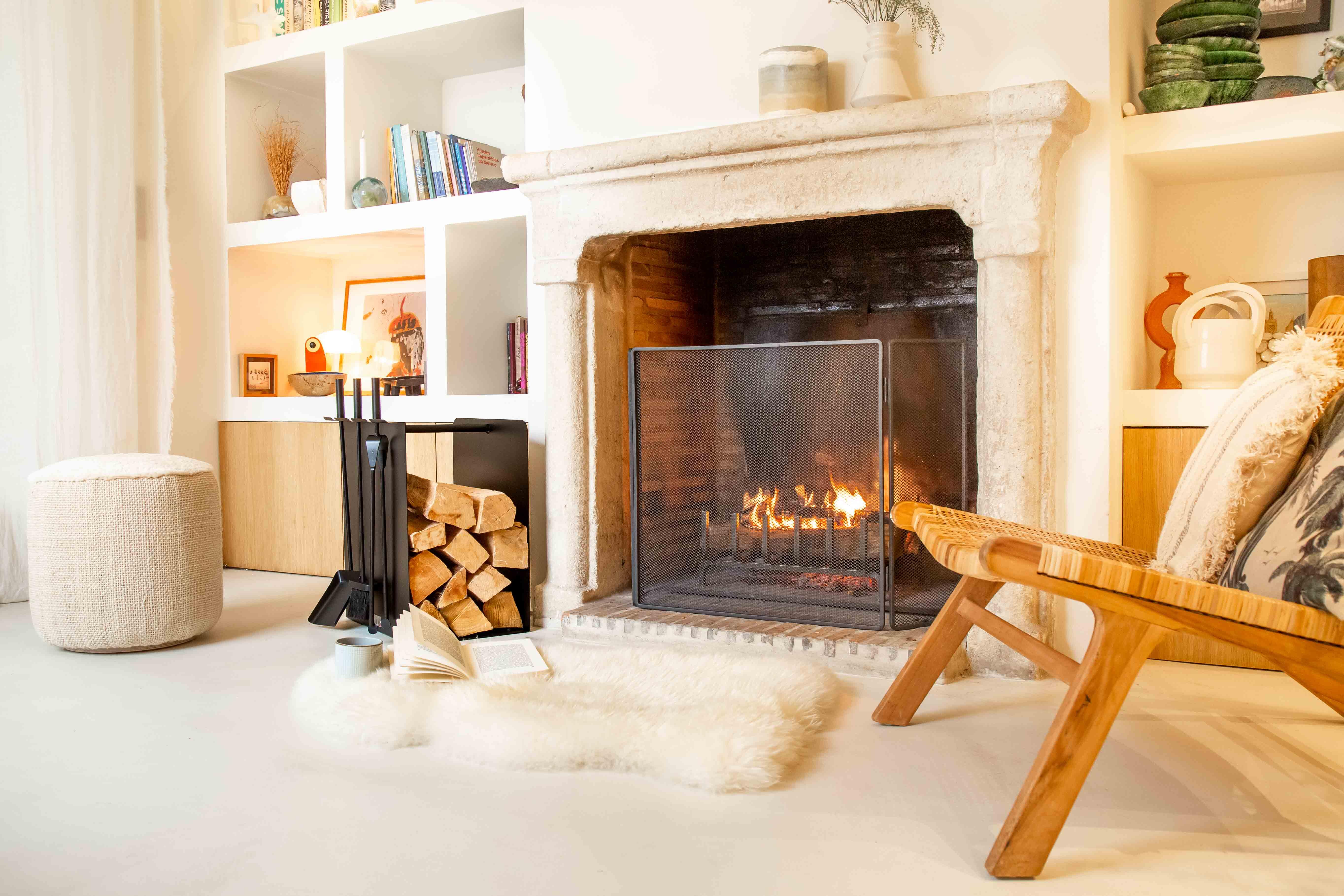 Range-bûches noir LE MARQUIER Original l.42 x H.61 cm - 2