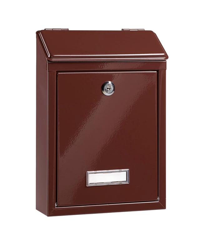 Boîte aux lettres non normalisée avec volet BURG-WÄCHTER Favor acier marron