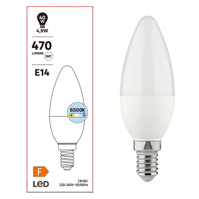 Żarówka LED E14 4,9 W 470 lm Zimna biel