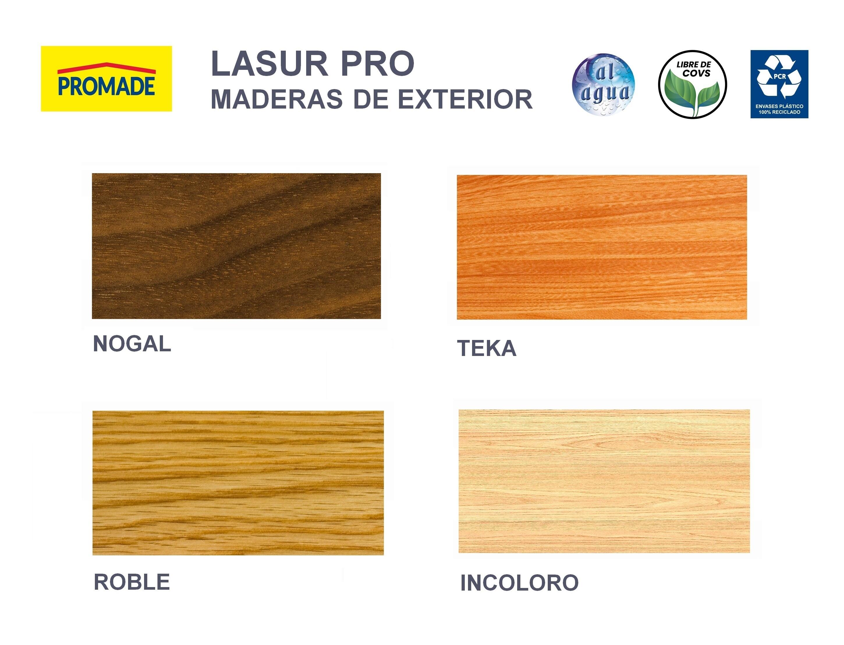 Protector madera exterior color nogal para caseta de jardín, mobiliario, puerta, ventana PROMADE mate 4L base agua - 7