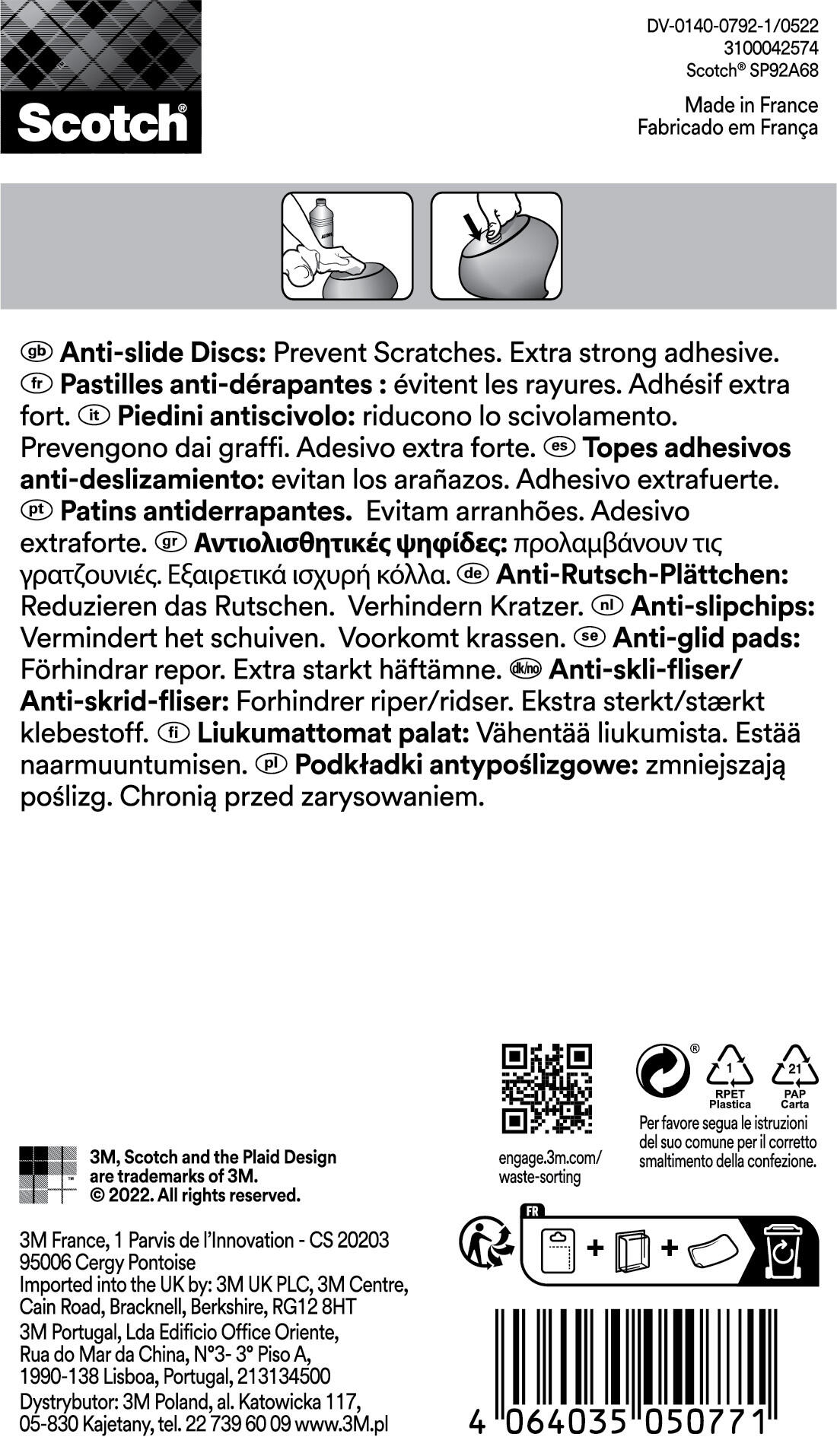 Feltrino per mobili SCOTCH Ø 22 mm, 9 pezzi - 2