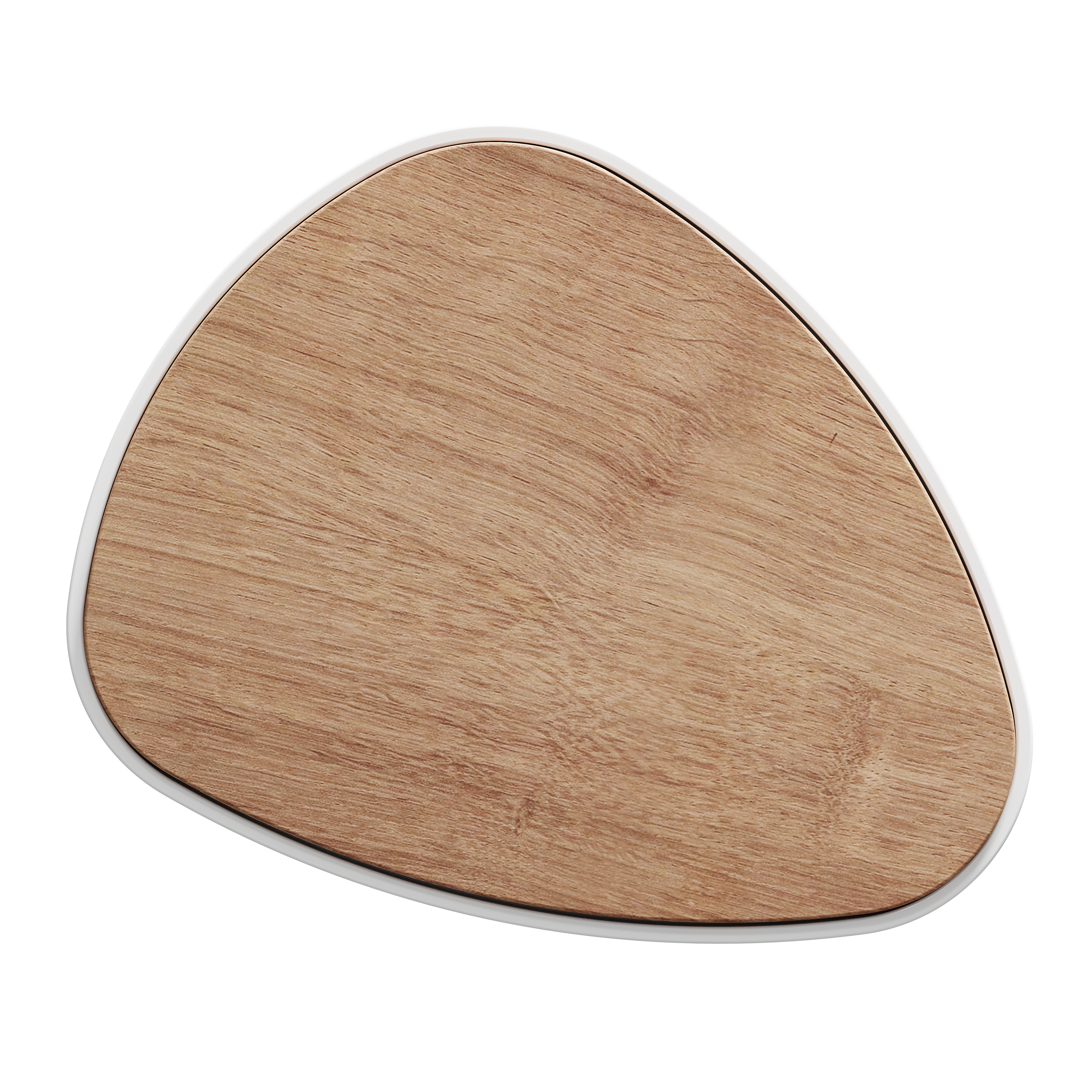 Patère galet pour sèche-serviettes, bois blanc - 5