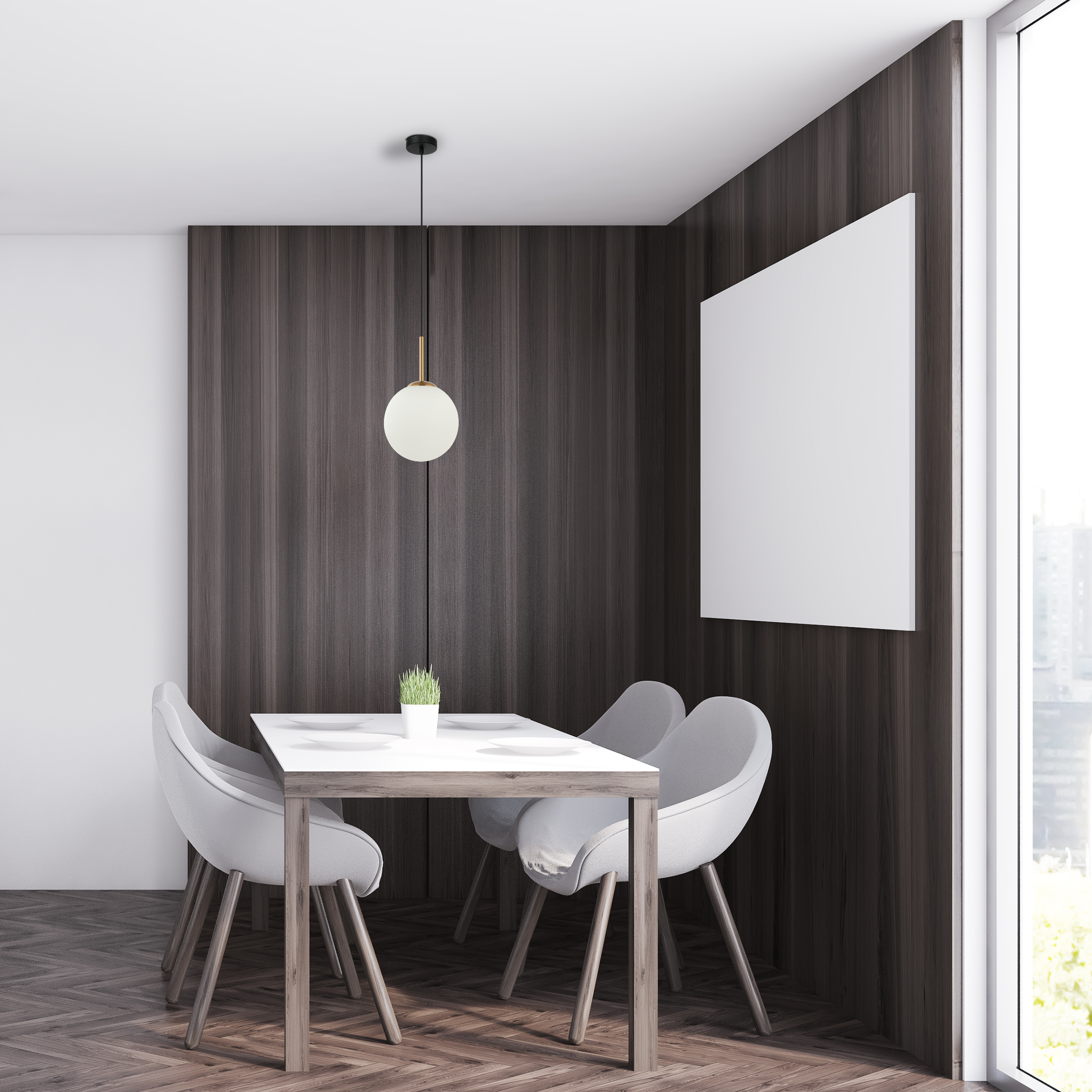 Lampa wisząca Deore złota E27 Italux - 3