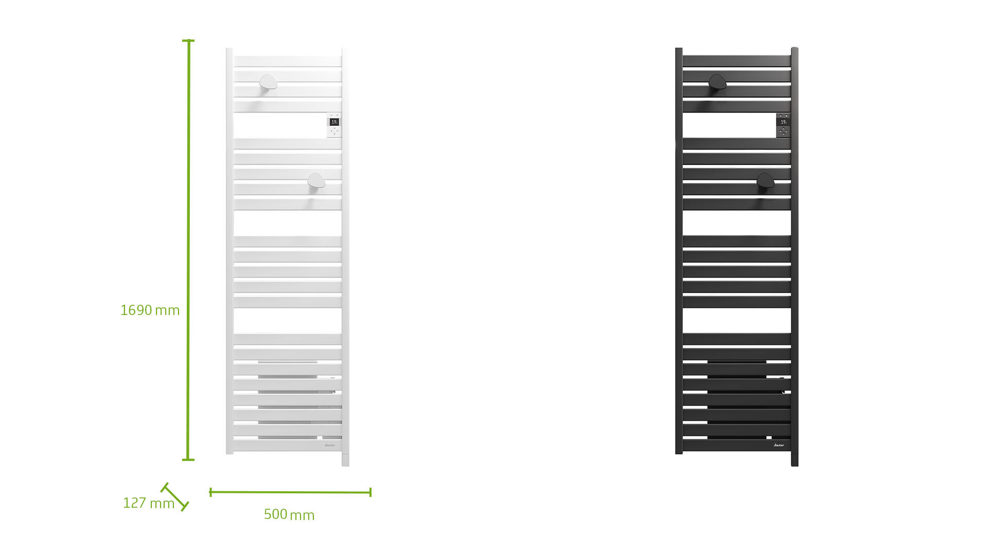 Sèche-serviettes électrique connecté Kelud Ventilo SAUTER 1750W blanc - 6