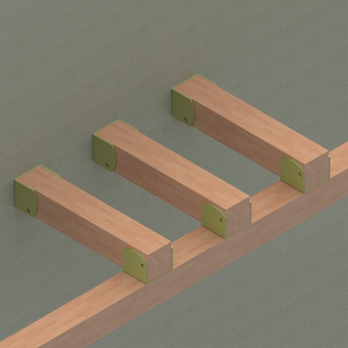 Supporto per palo STANDERS in acciaio L 4.5 x H 4 cm x Sp 3 mm - 2