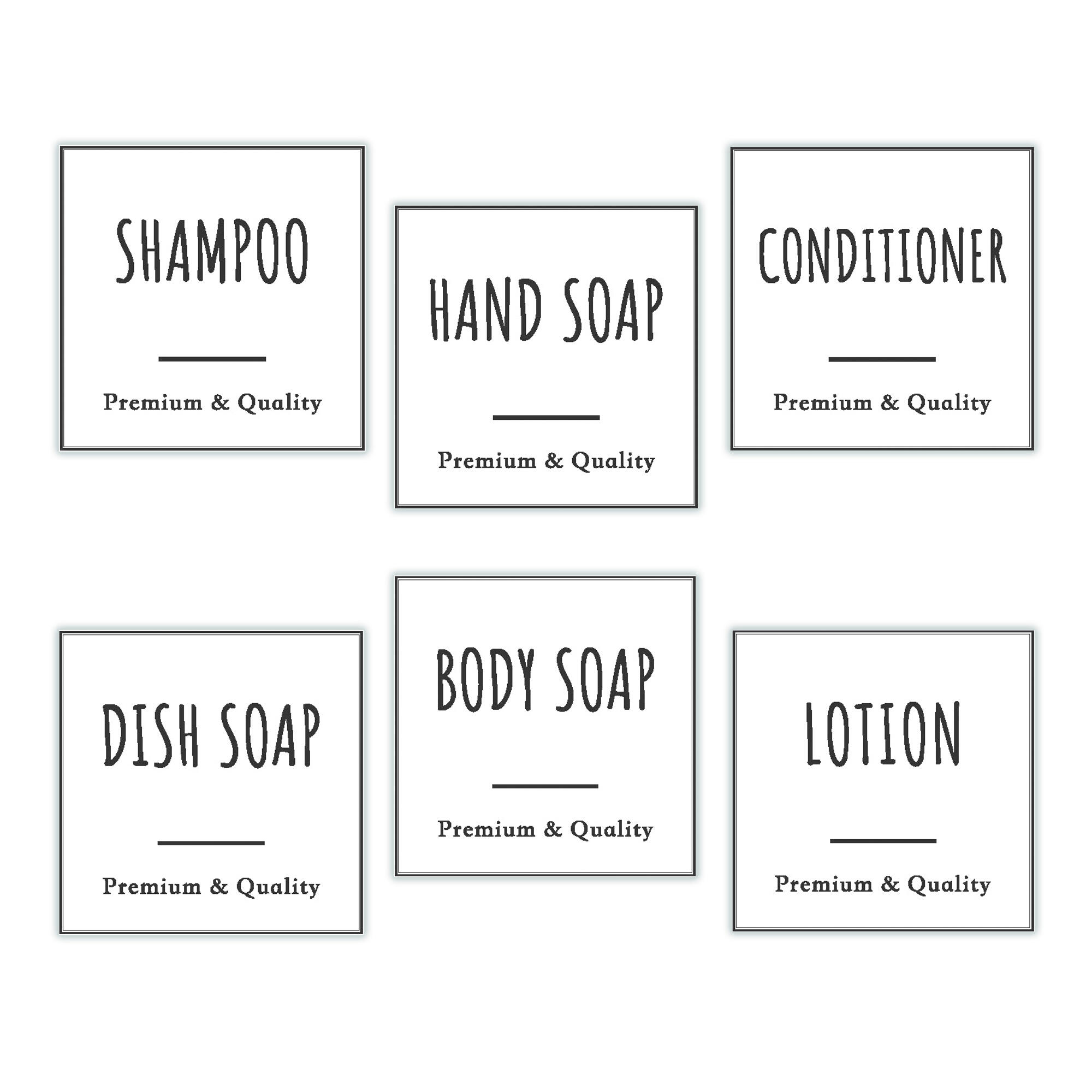 Sticker Kit adesivi per dispenser 12 pcs 13x22 cm bianco, confezione da 12 fogli - 4