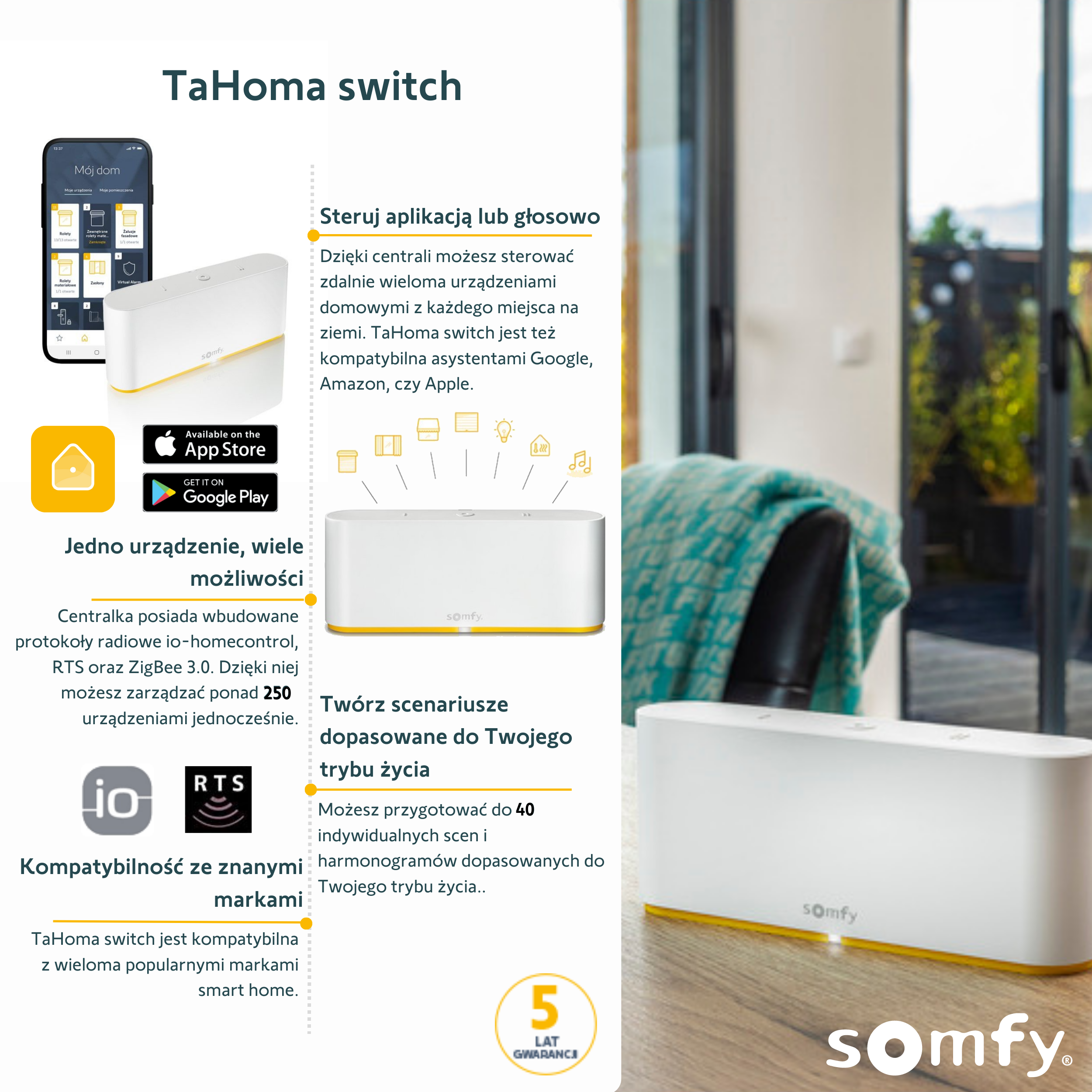 Centrala sterująca TaHoma Switch SOMFY - 5