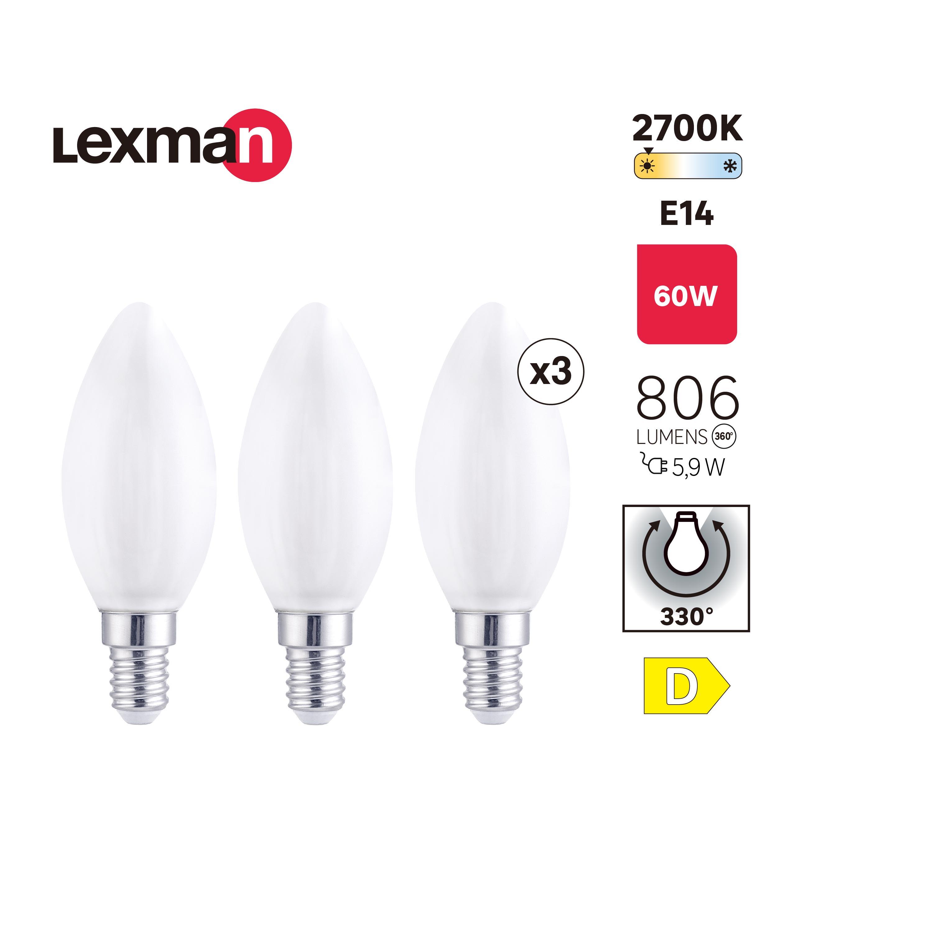 Żarówka LED E14 5,9 W 806 lm Ciepła biel Lexman - 6