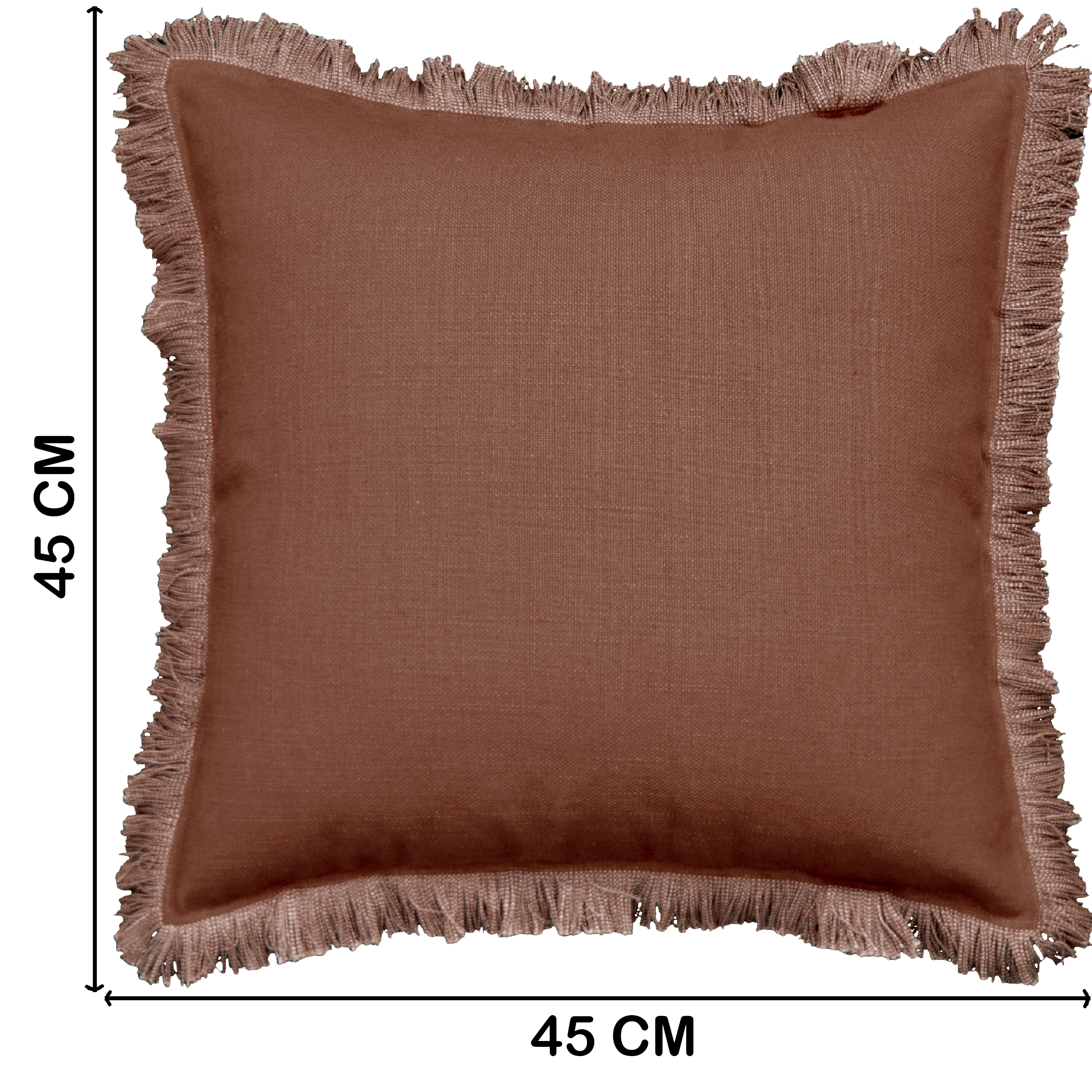 Cuscino INSPIRE Lucile havana rosso 45 x 45 cm - 19