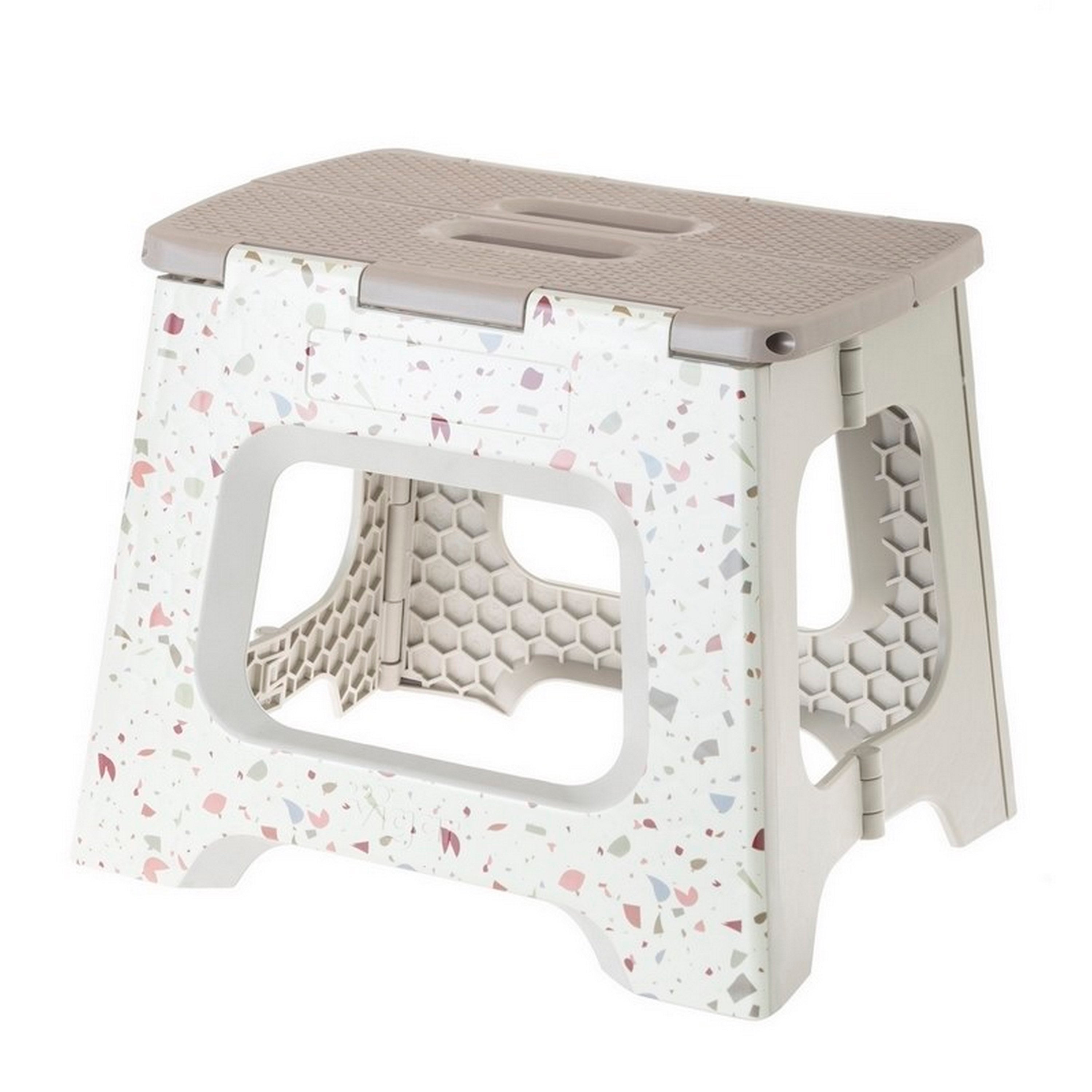 Taburete plegable compact terrazzo 32 cm