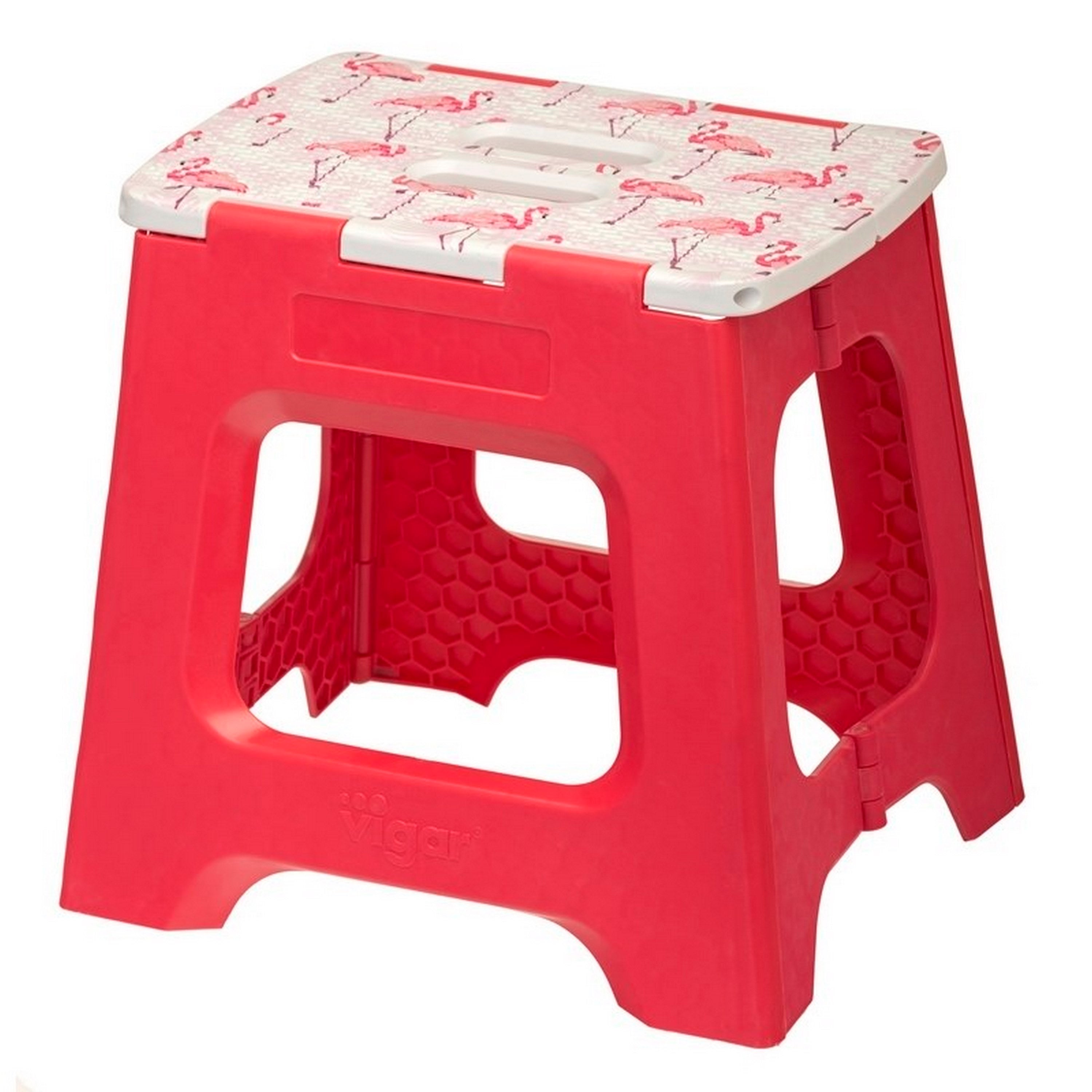 Taburete plegable compact flamingo 32 cm