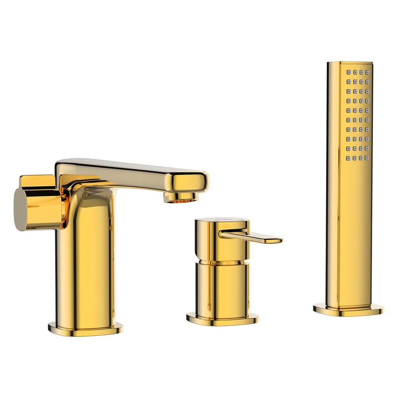 Bateria wannowa 3-otworowa złota 21.5 cm Magic Invena