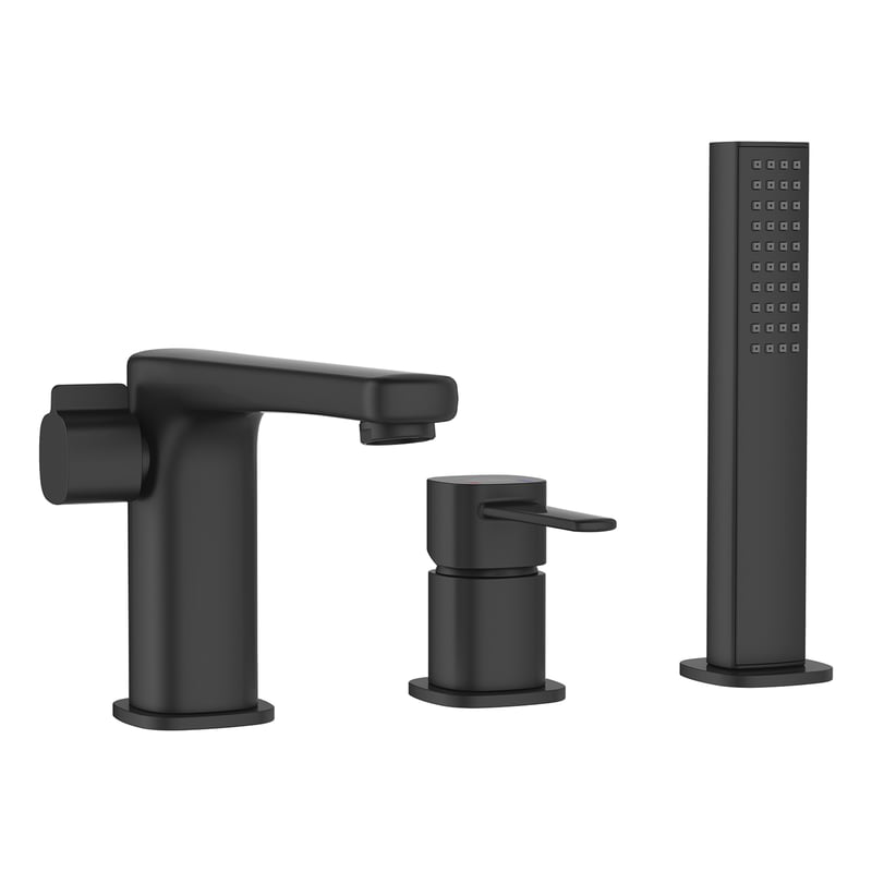 Bateria wannowa 3-otworowa czarna 21.5 cm Magic Invena