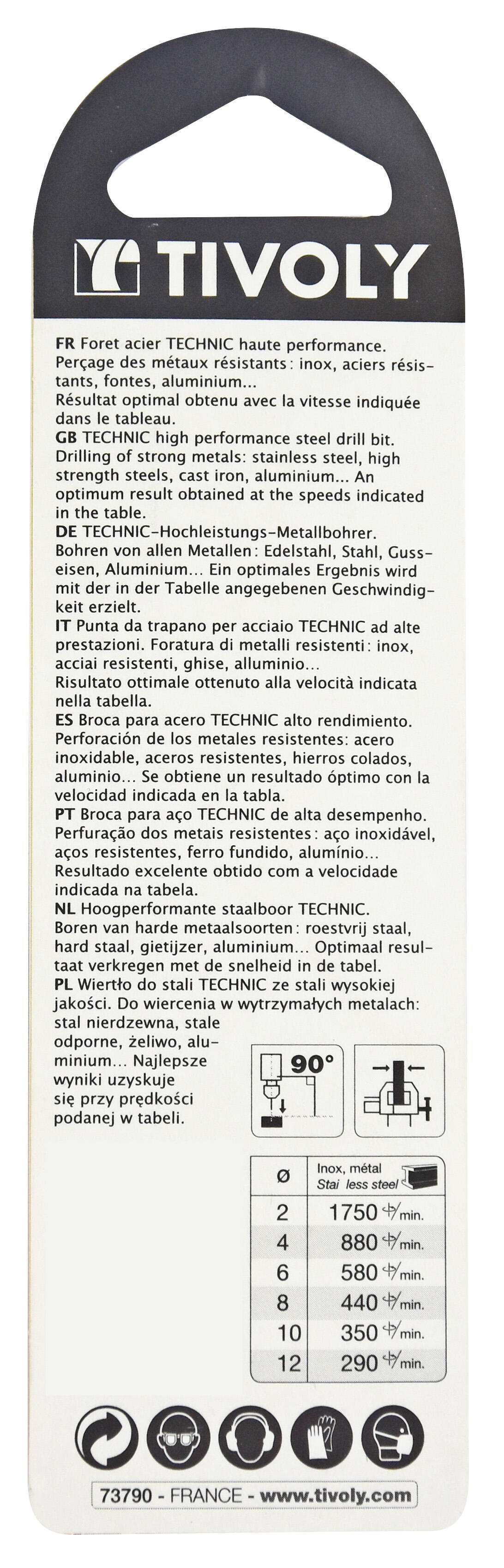 Foret à métal, Diam.4 mm, L.43 mm TIVOLY - 5