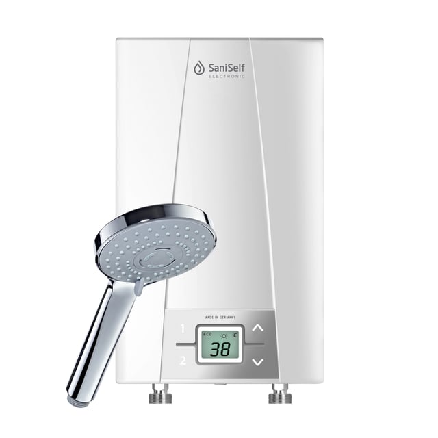 Chauffe-eau électrique instantané SANISELF 6.6/8.8 kW + douchette