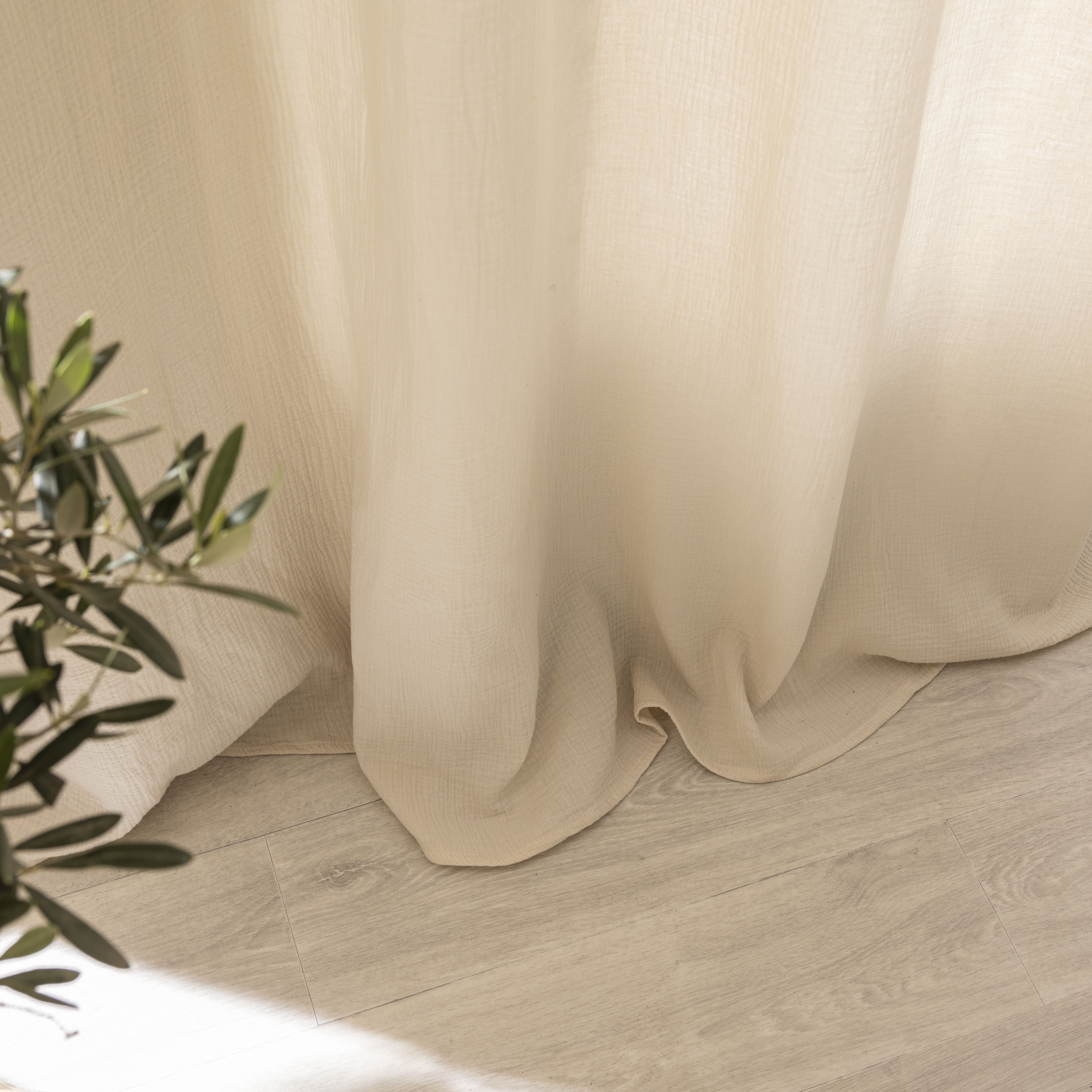 Cortina  ollaos Suzan algodón INSPIRE liso trench de 140x280cm - 5